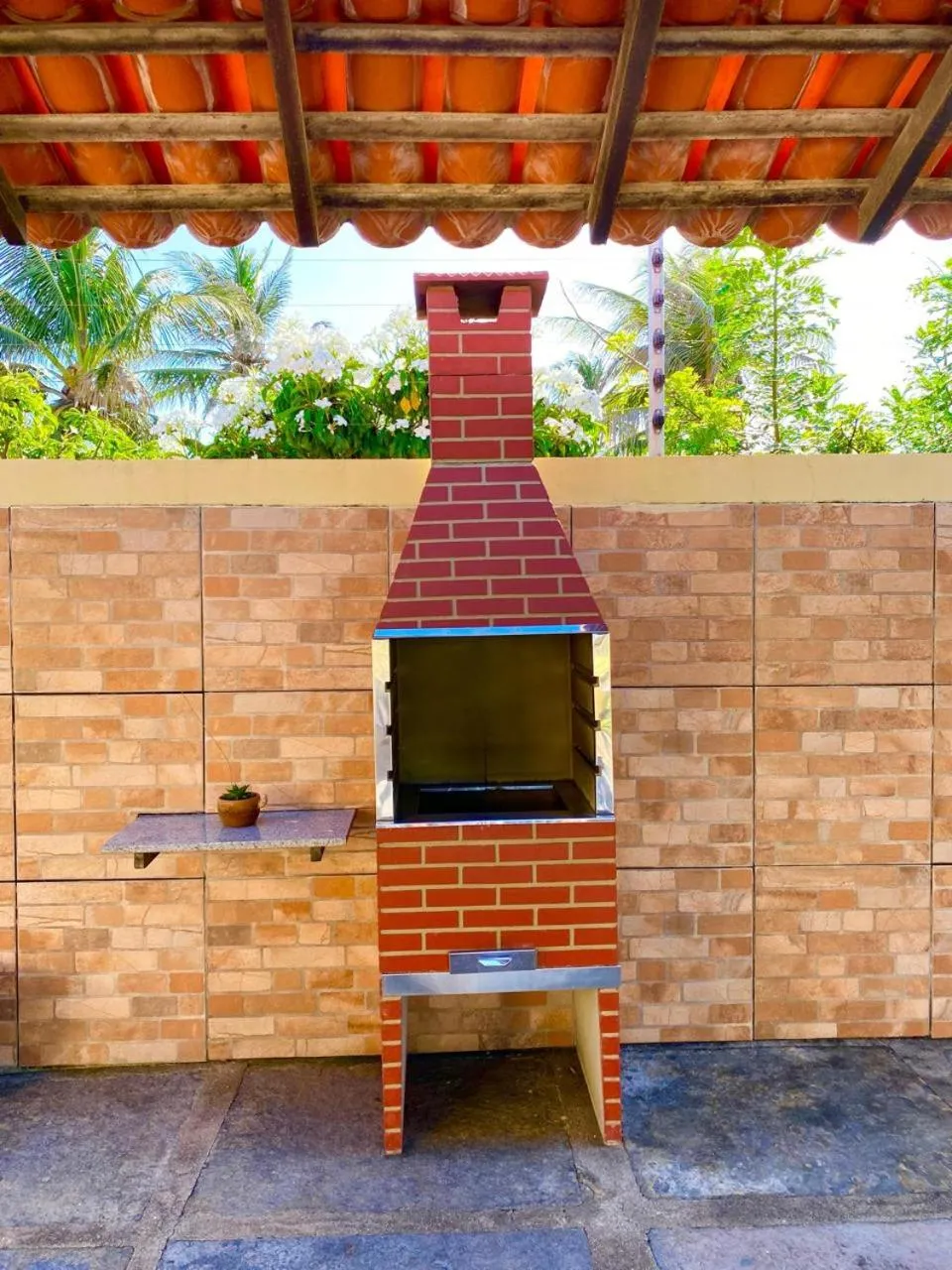 BBQ facilities in Pousada Sonho de Mar