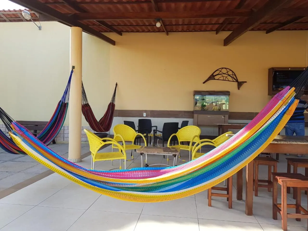 Seating area in Pousada Sonho de Mar