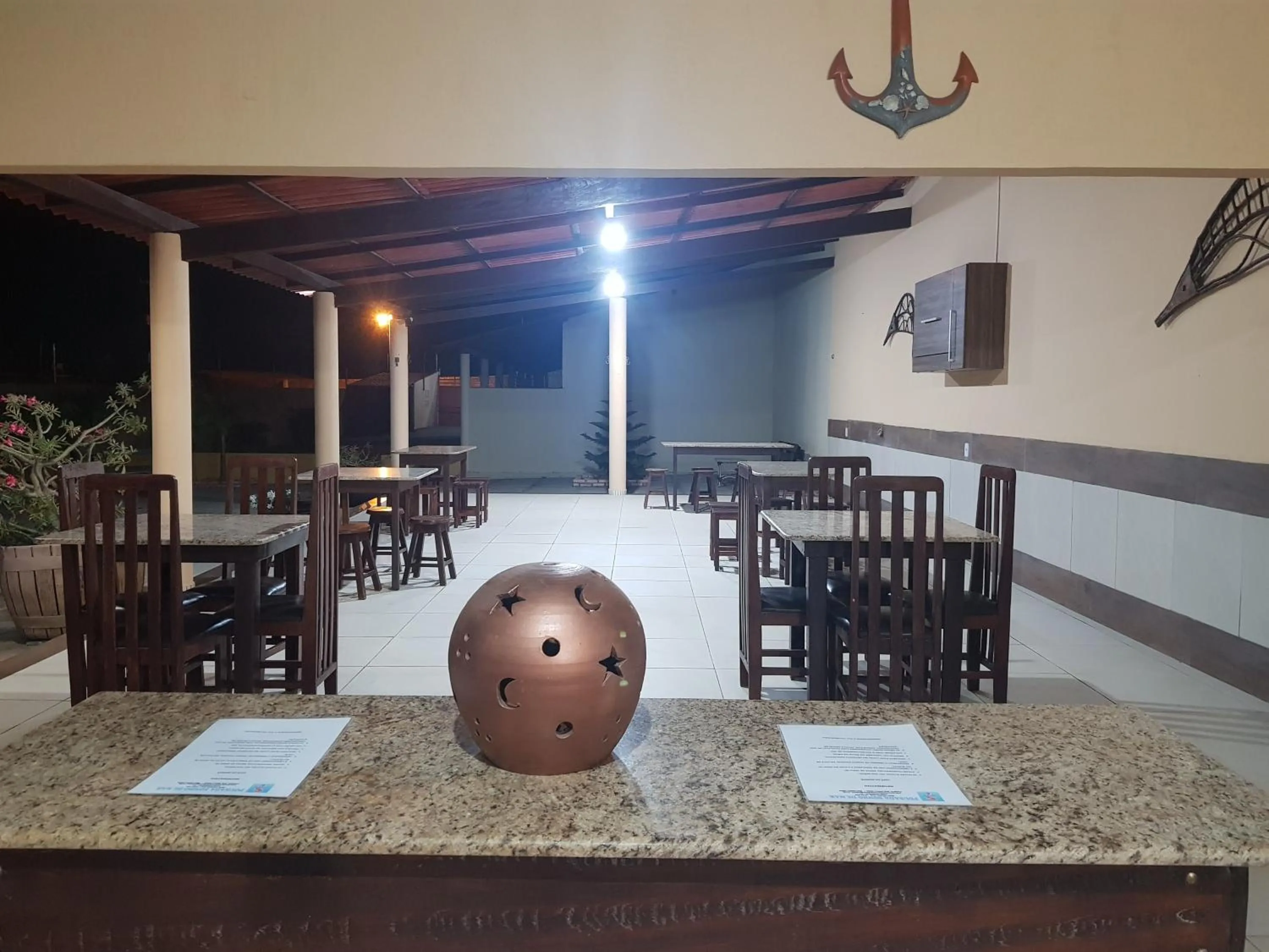 Seating area in Pousada Sonho de Mar