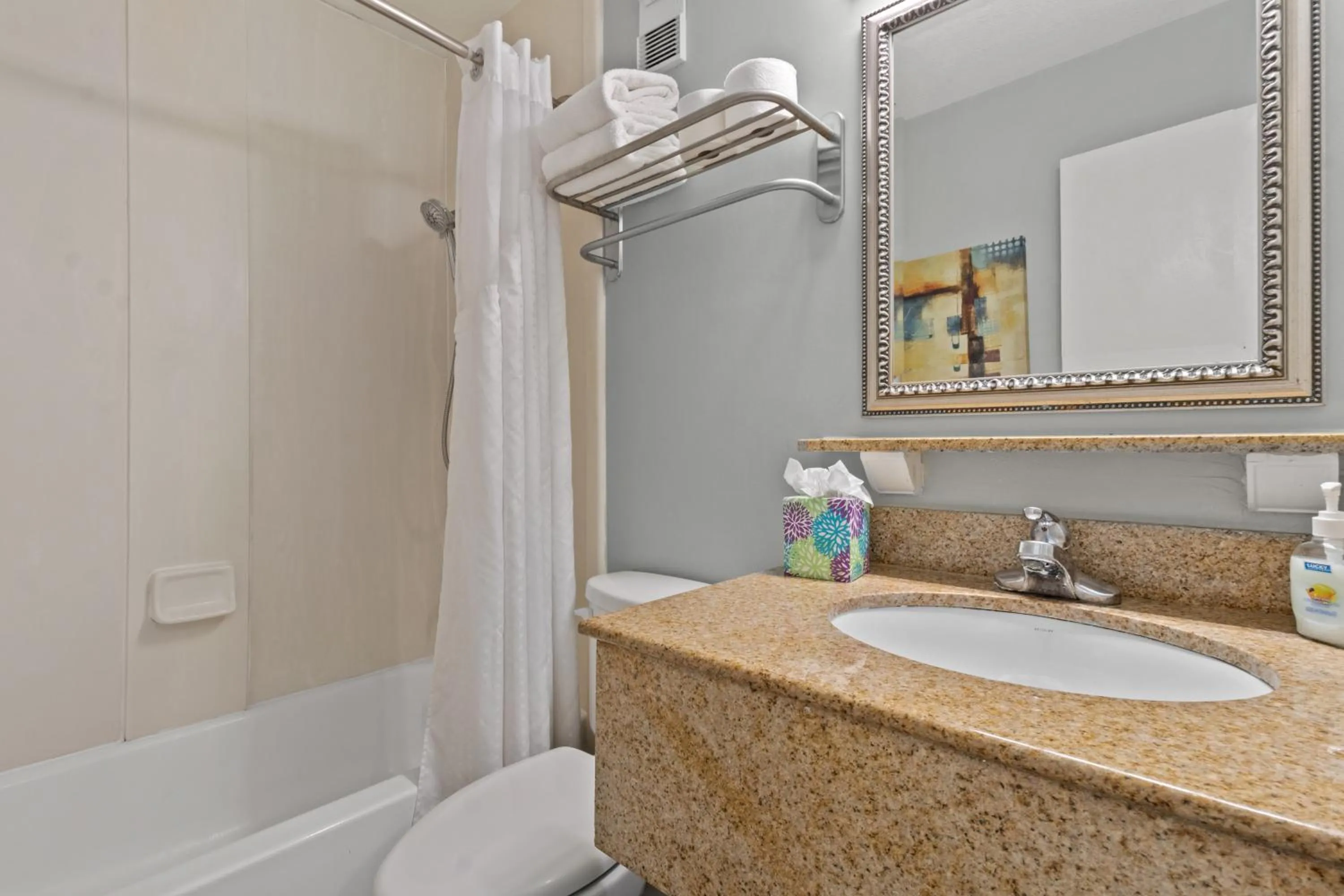 Shower in 227-WIFI, New Paint, AMAZING Views, Close to BUCS stadium