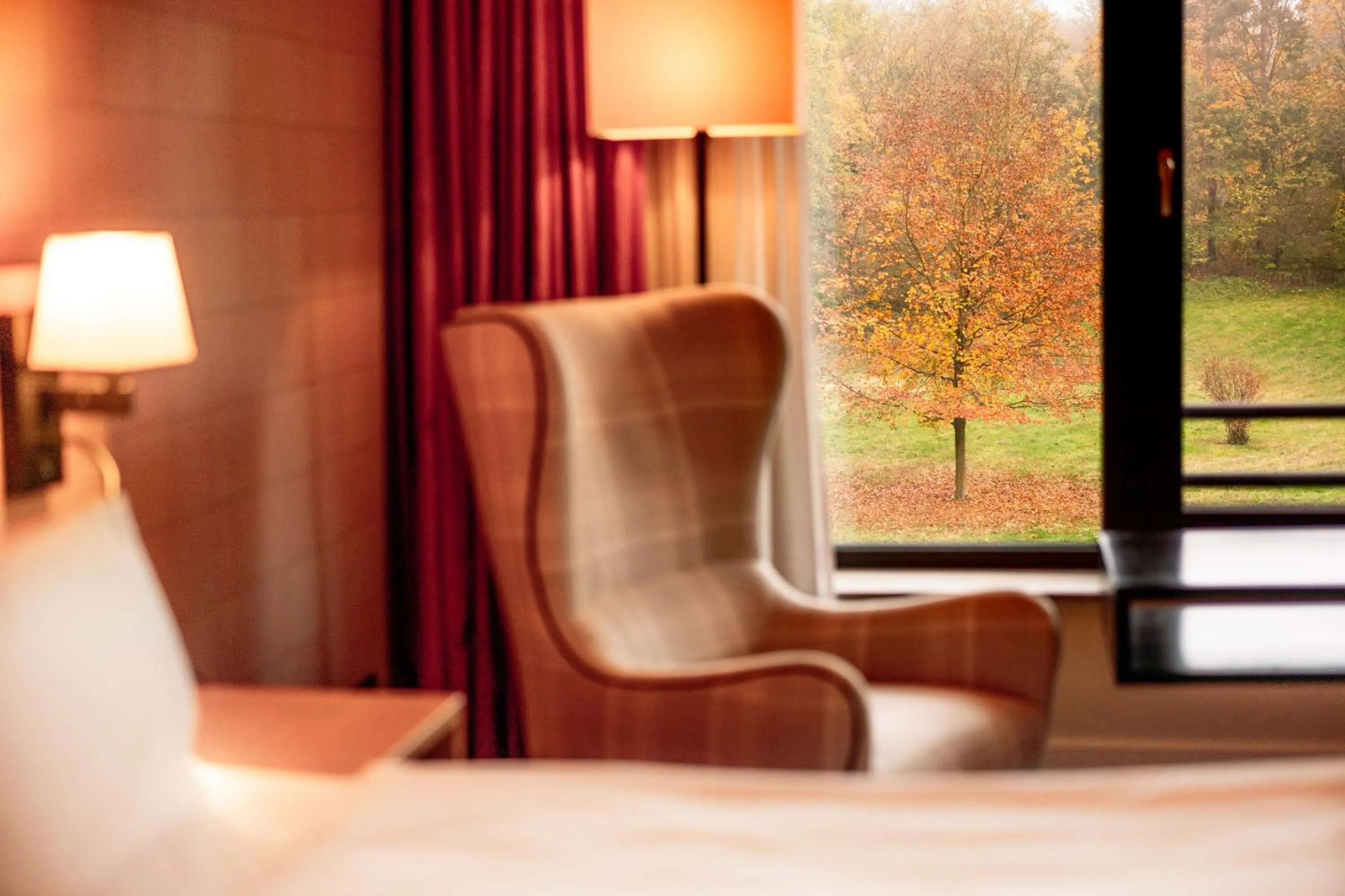 Living room, Bed in Hilton Frankfurt Gravenbruch