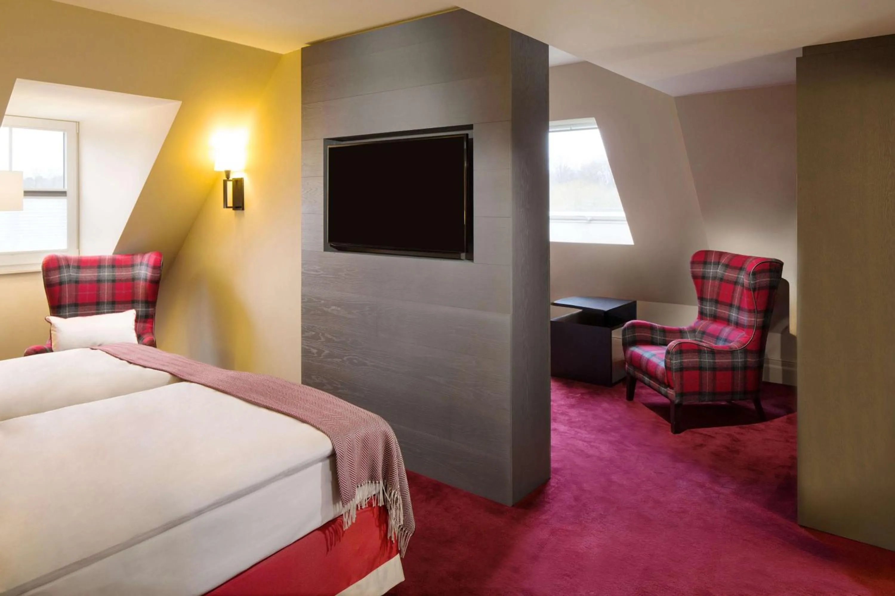 Bed in Hilton Frankfurt Gravenbruch