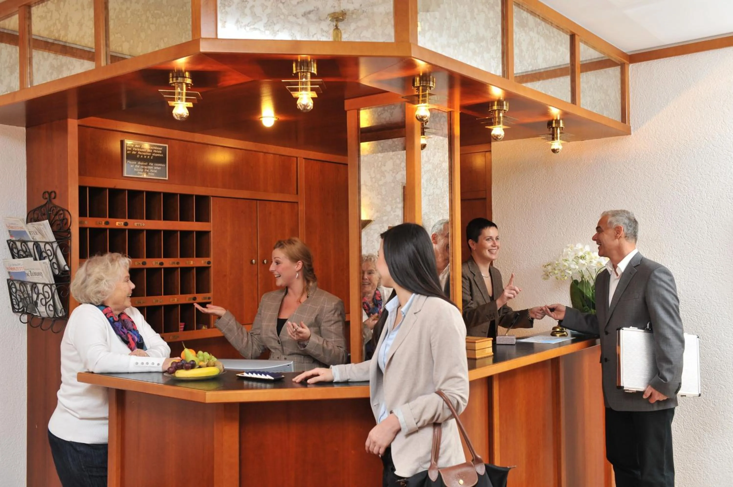 Lobby or reception in Hotel Garni Reulein