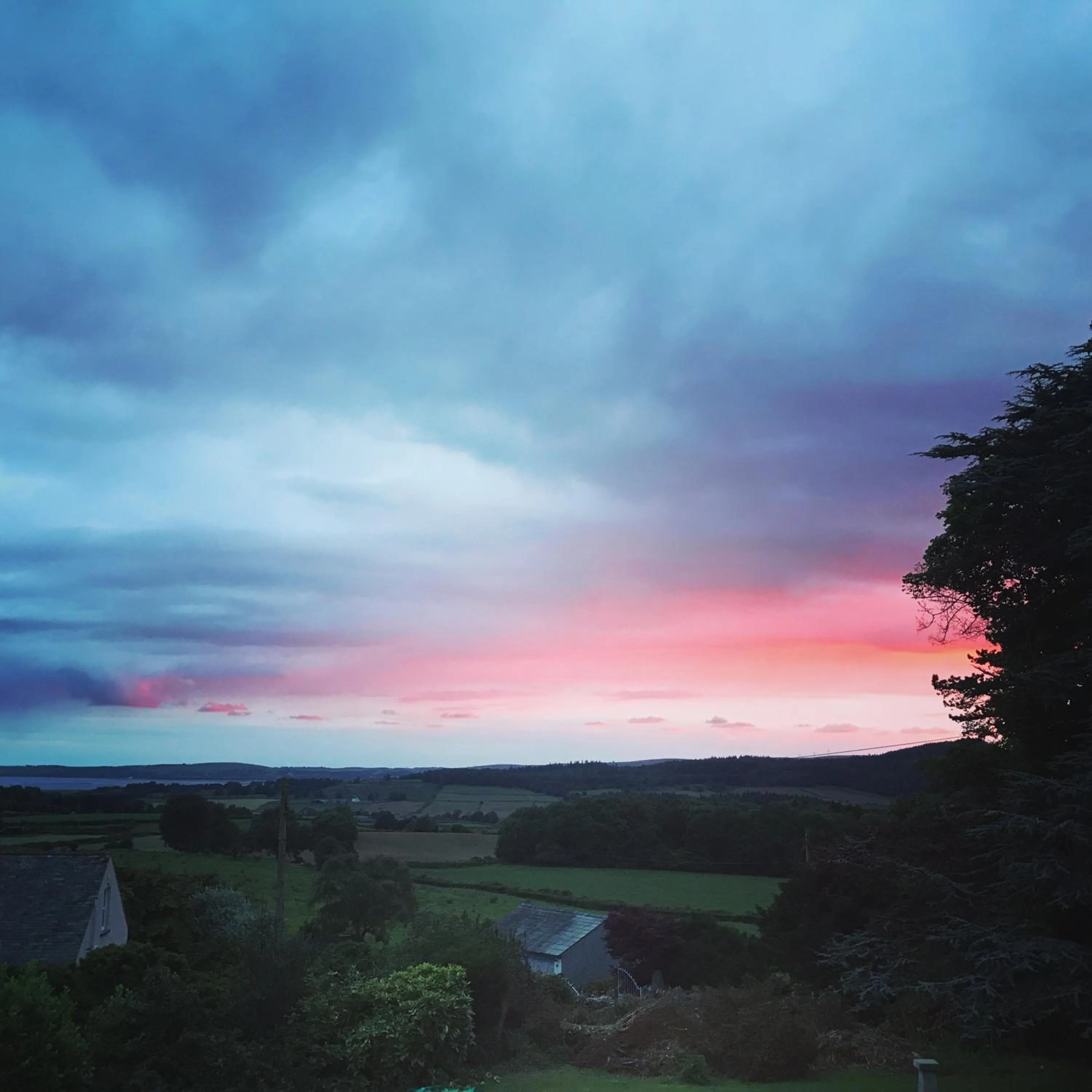 Sunset in Uplands Inn Cartmel