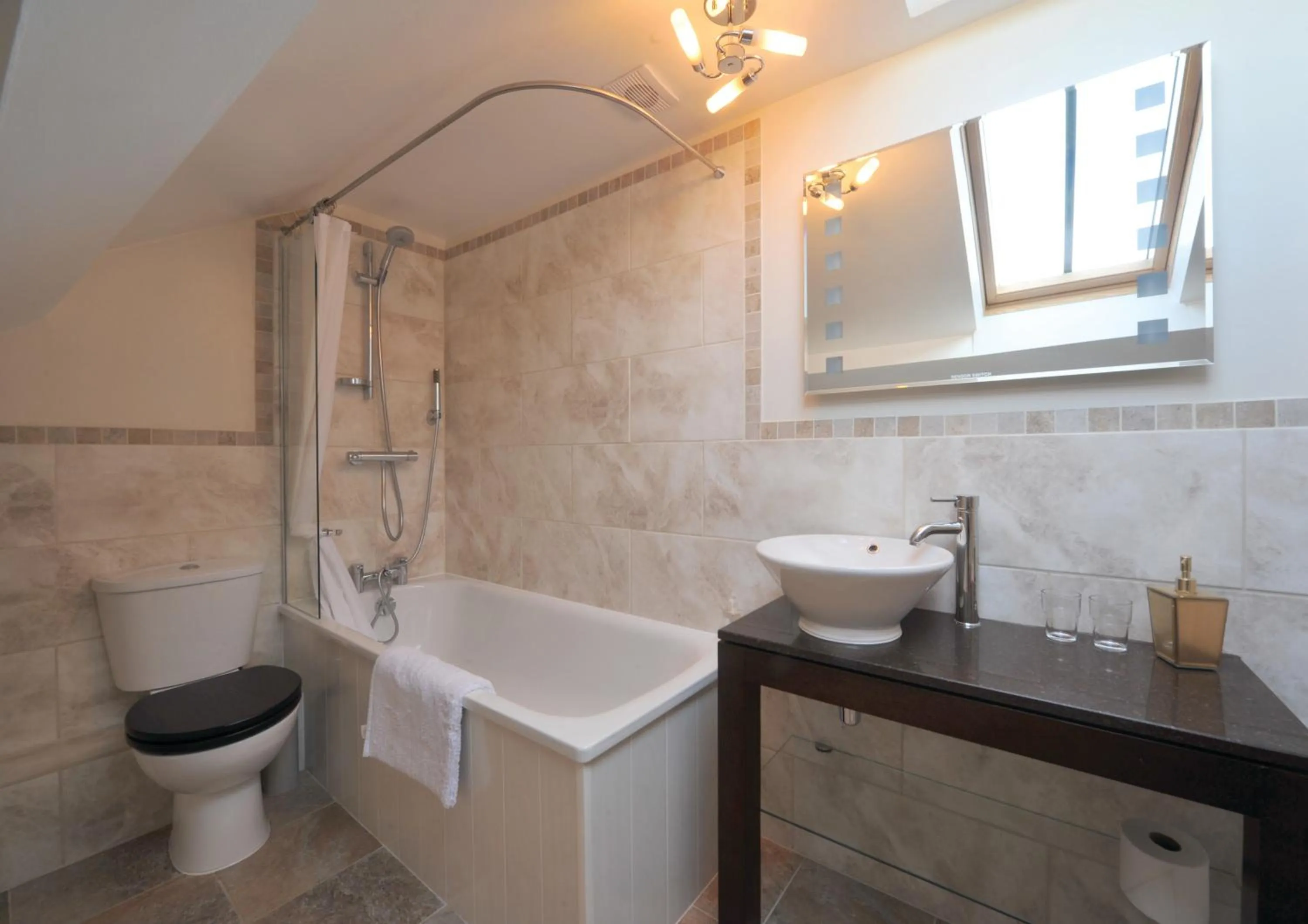 Bathroom in Priory hotel