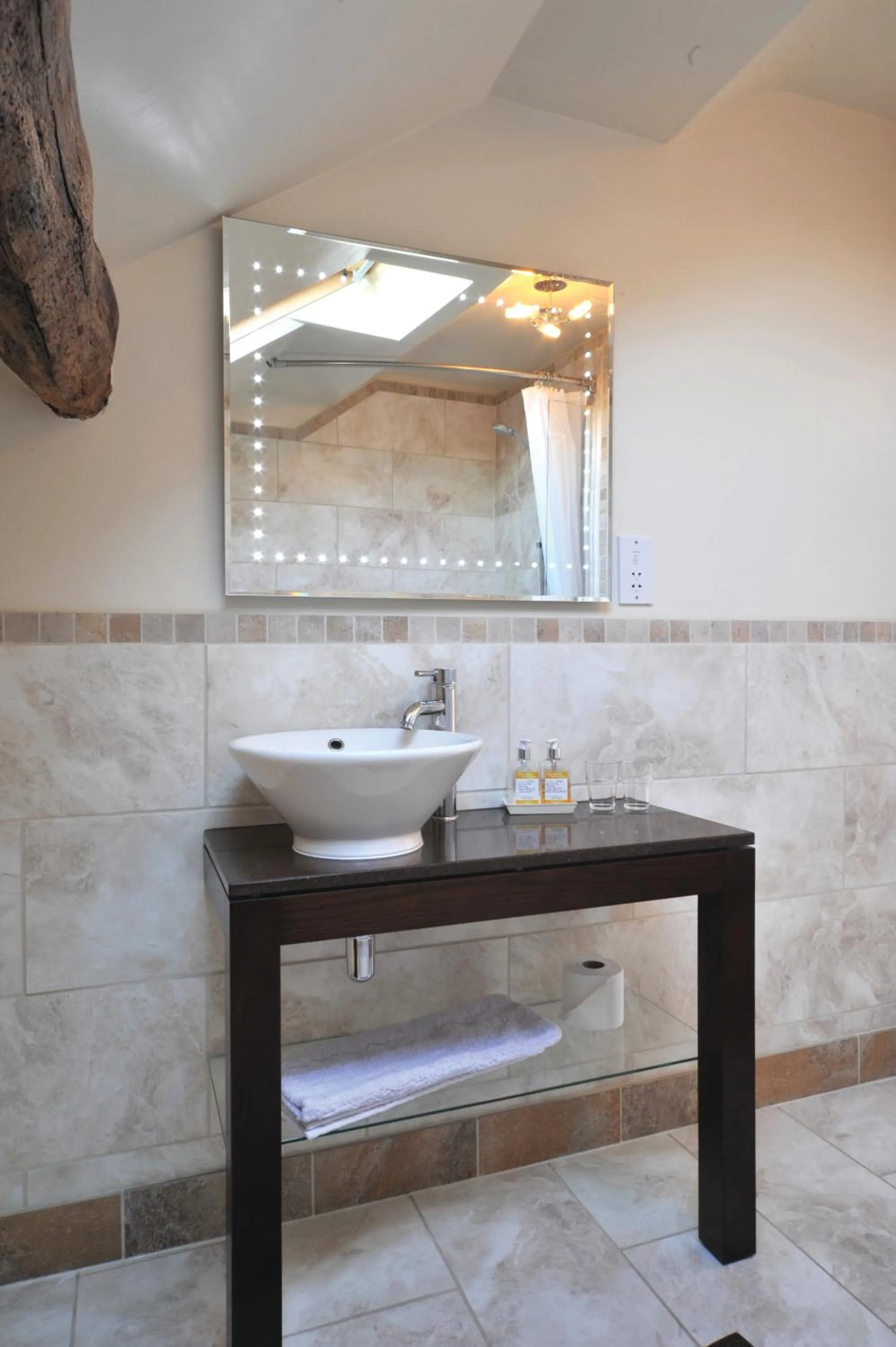 Bathroom in Priory hotel