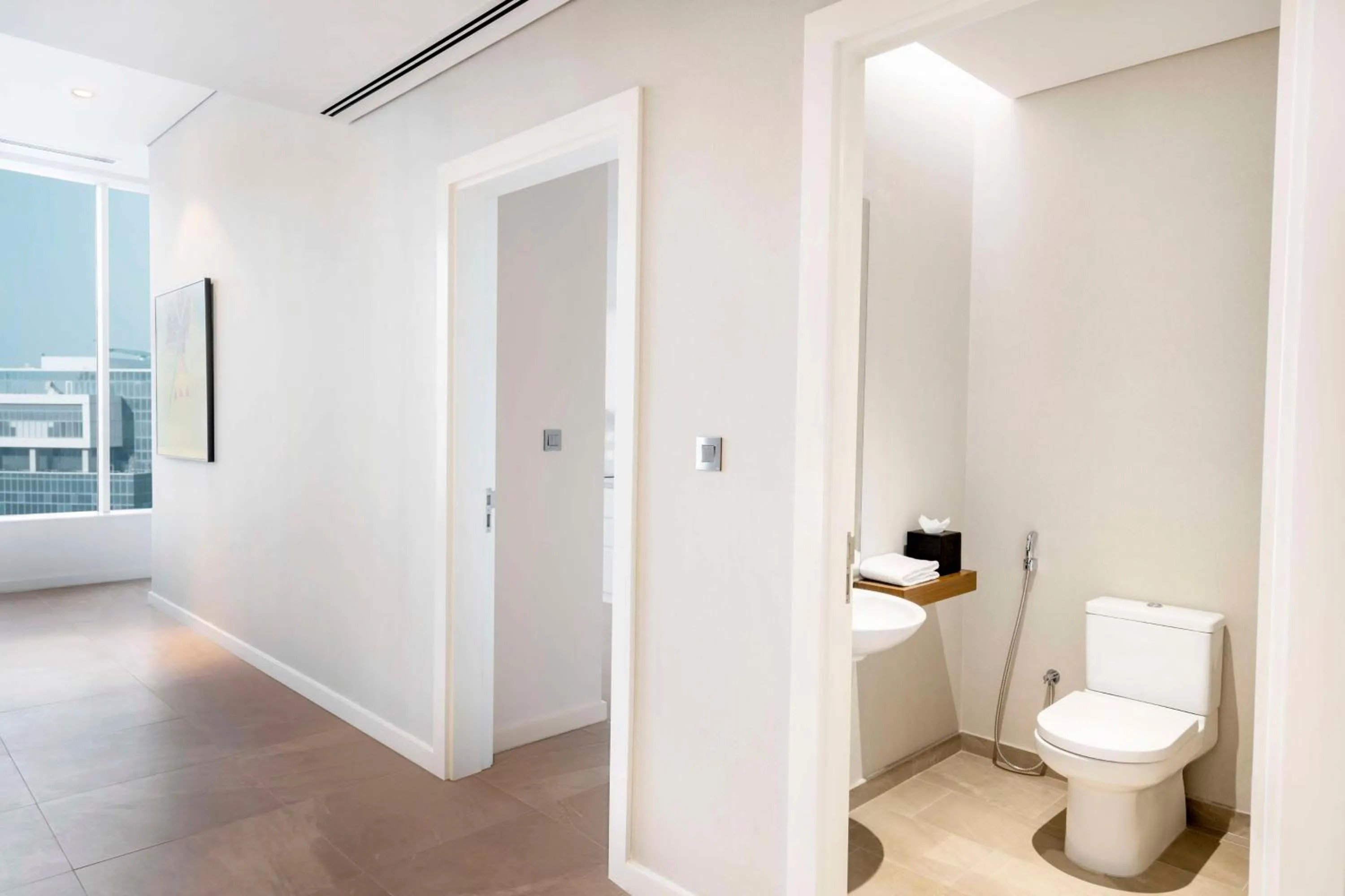 Bathroom in Aleph Doha Residences, Curio Collection By Hilton