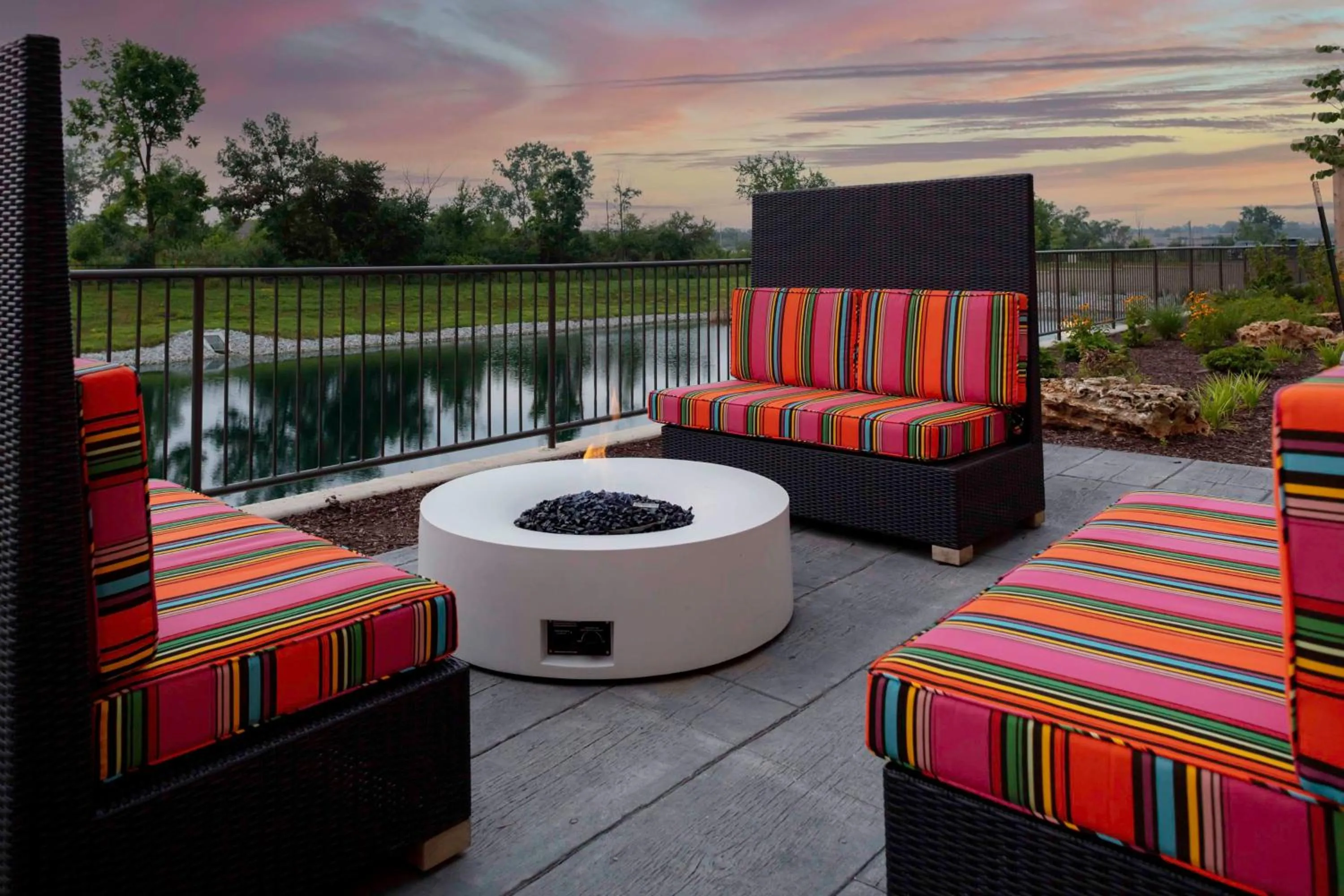 Patio in Home2 Suites By Hilton Fort Wayne North