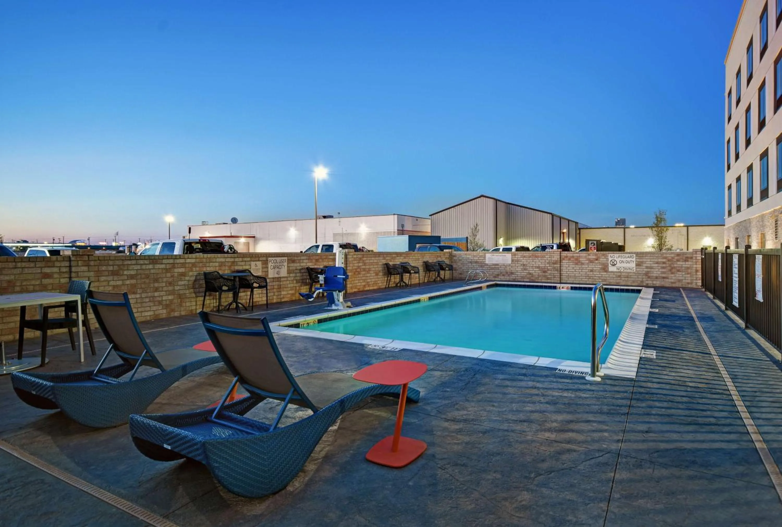 Pool view in Hampton Inn Midland South, Tx