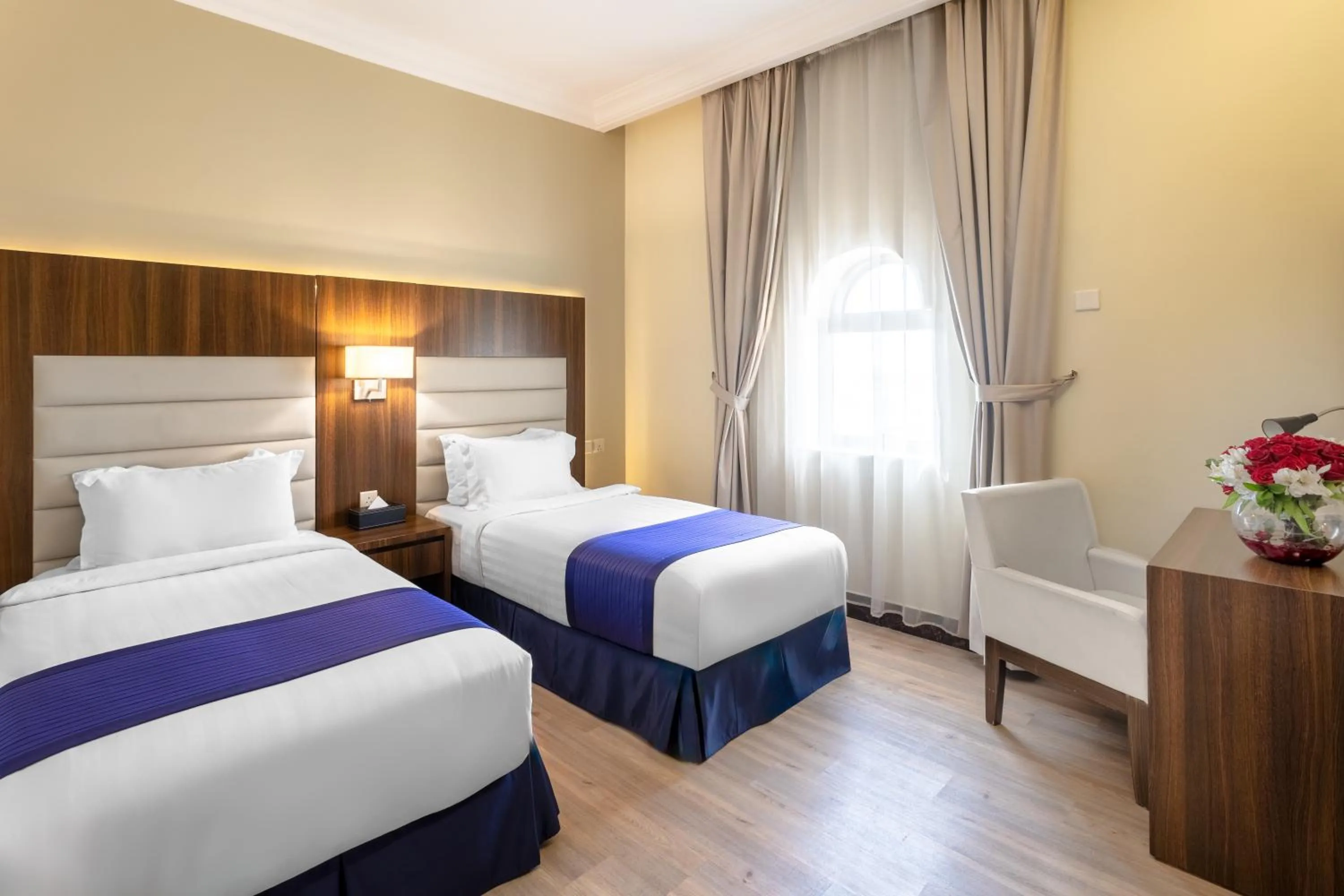 Bed in Makarem Residence - Hotel Apartments