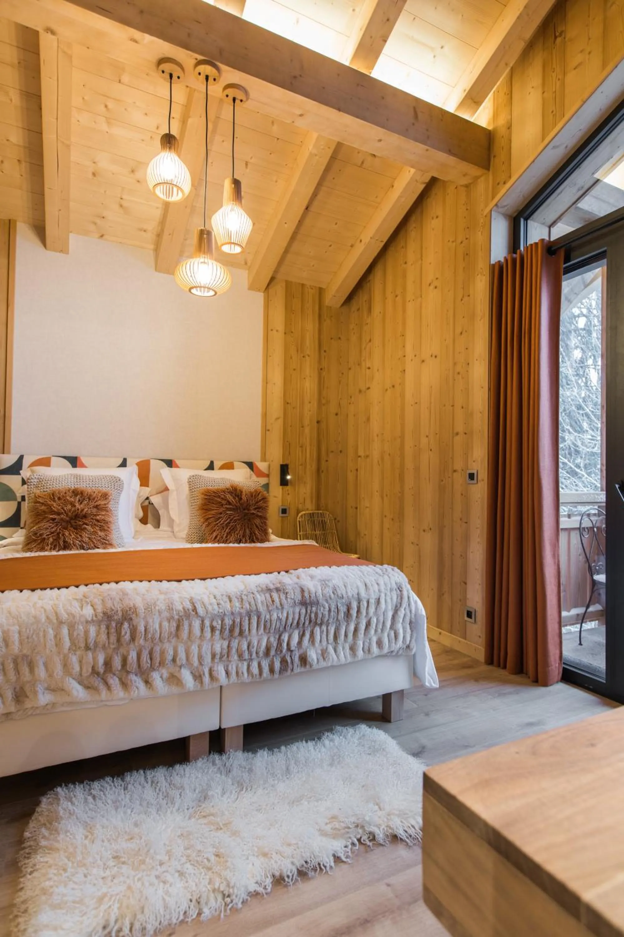 Bedroom, Bed in Chalet sur les monts Morzine