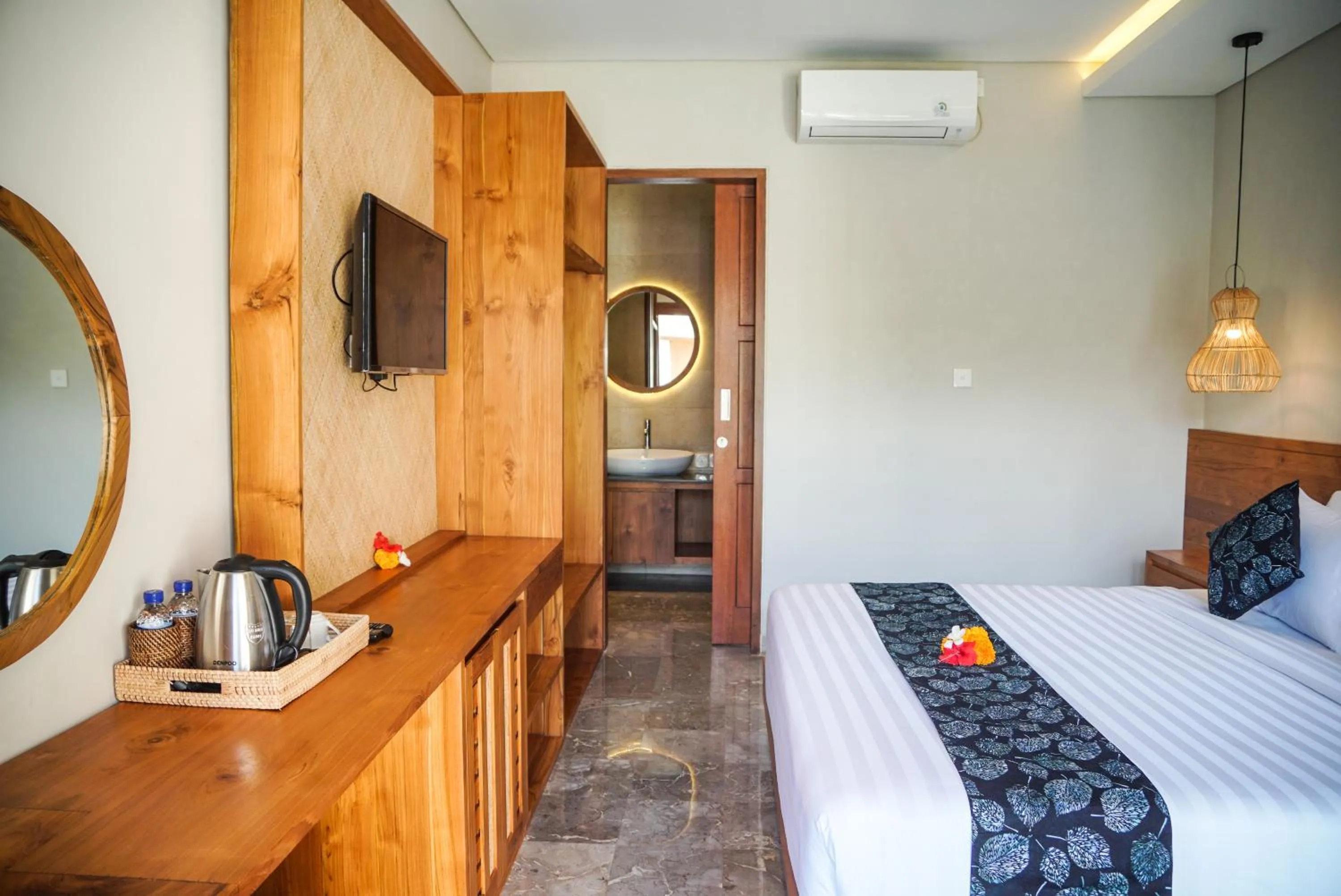 Bed in Bisma Terrace Suite Ubud