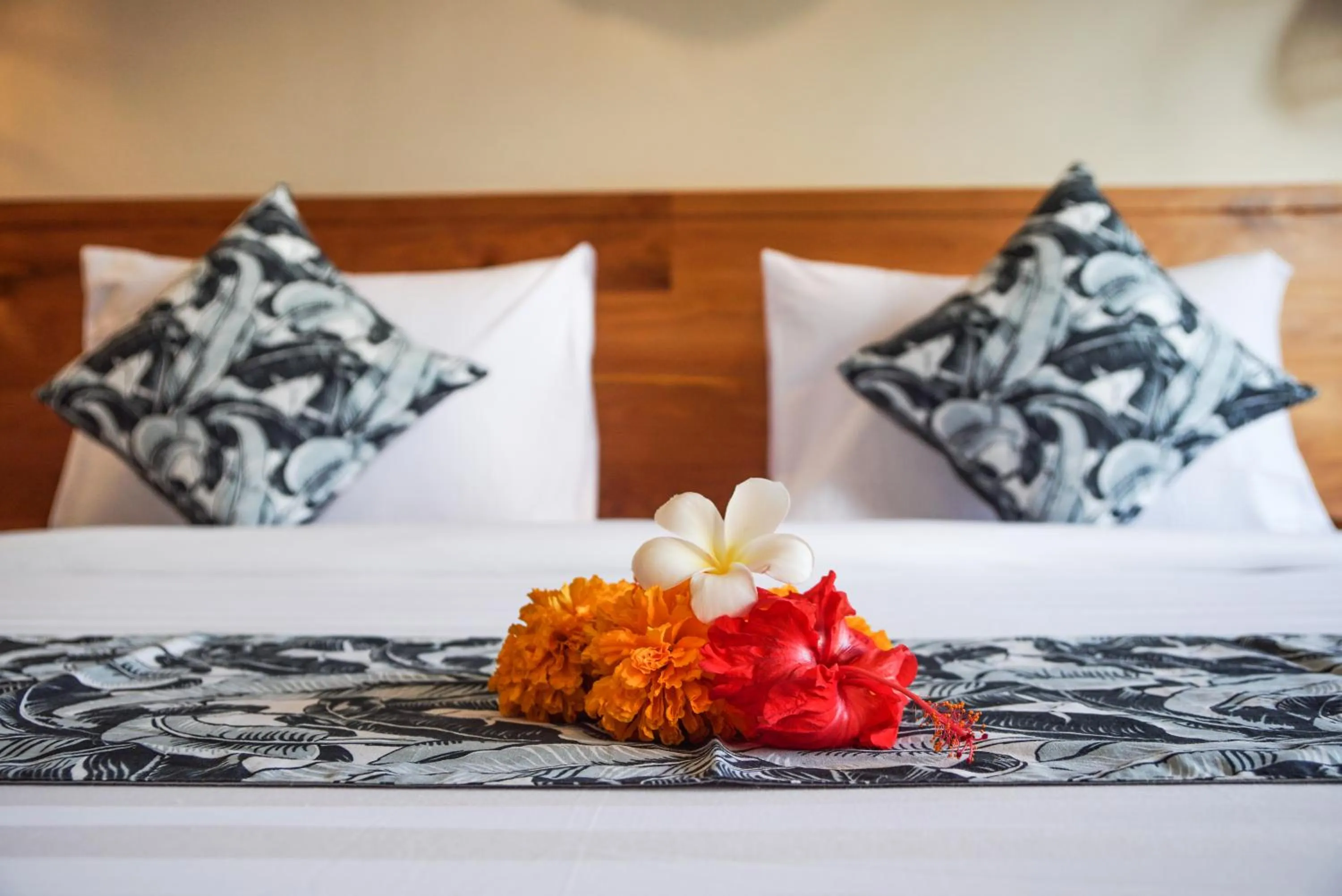 Bed in Bisma Terrace Suite Ubud