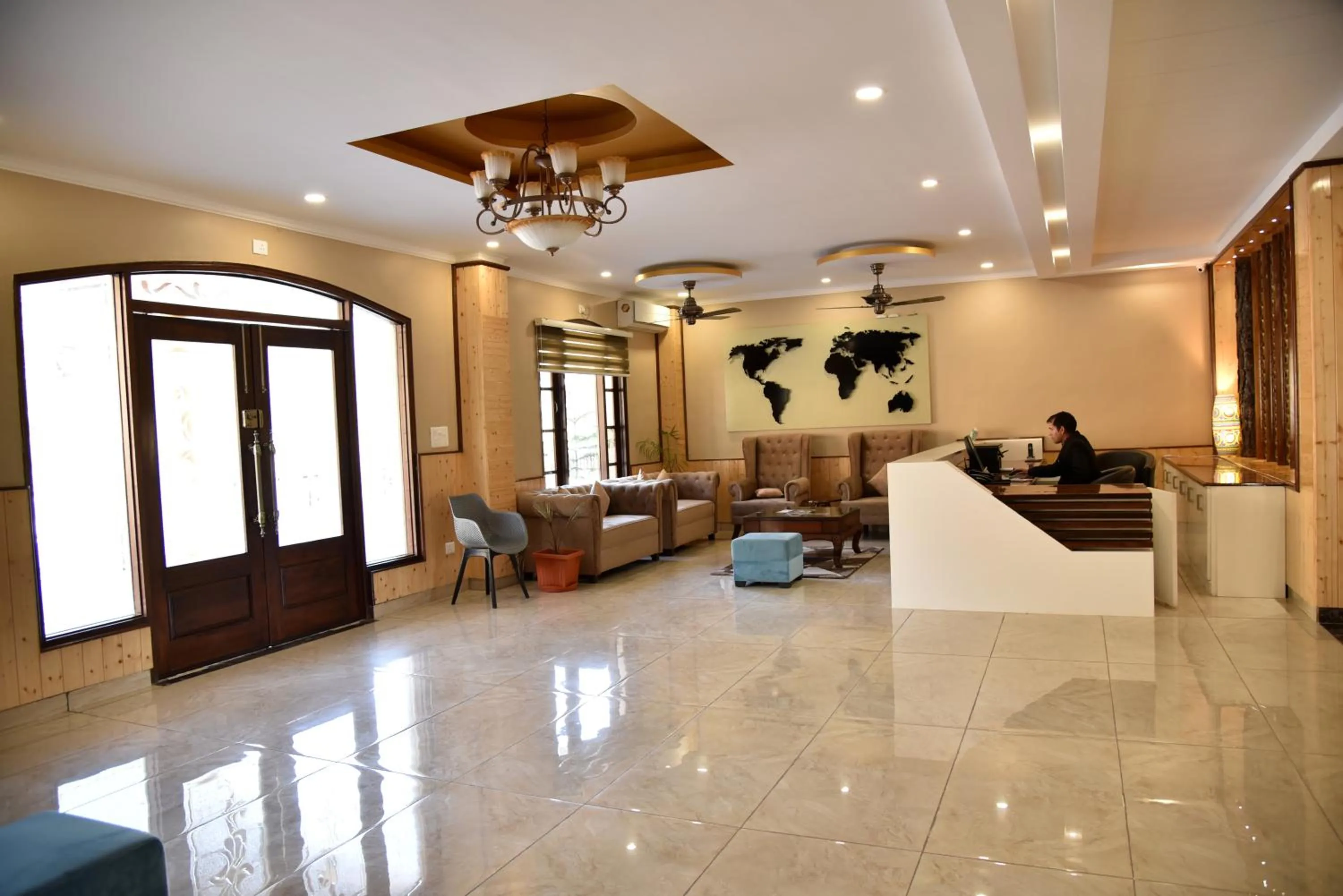 Lobby or reception in Mastiff Wildcrest Dharamshala Chamunda Devi Temple