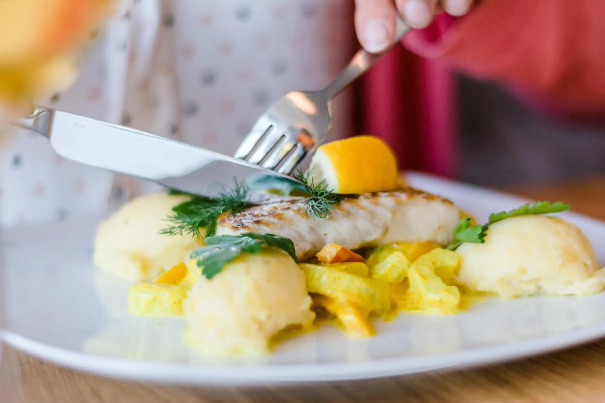 Restaurant/places to eat in Strand-Hotel Hübner