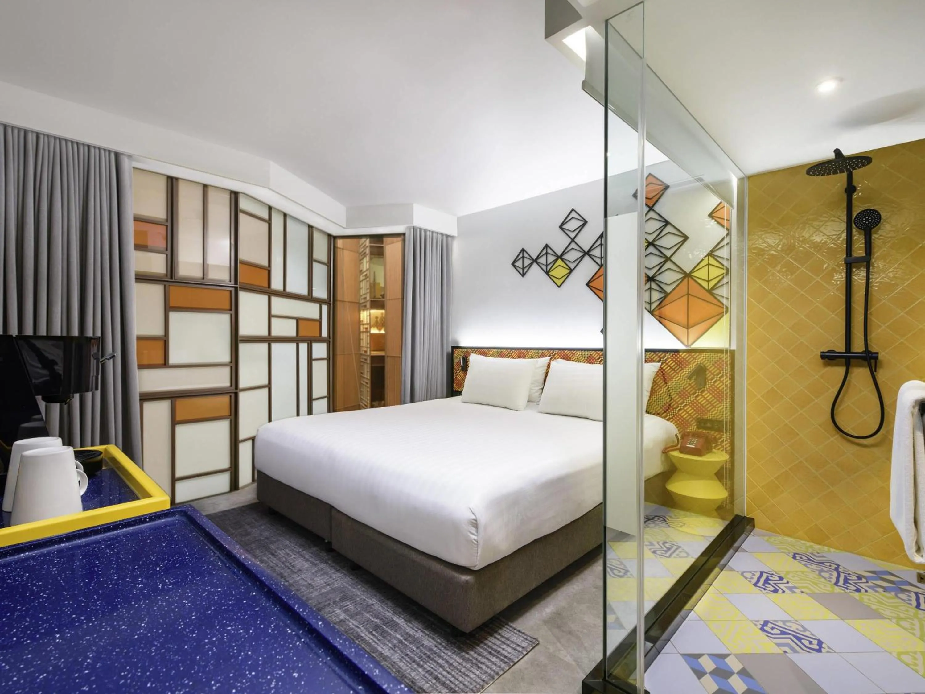 Bedroom, Bed in ibis Styles Bangkok Silom