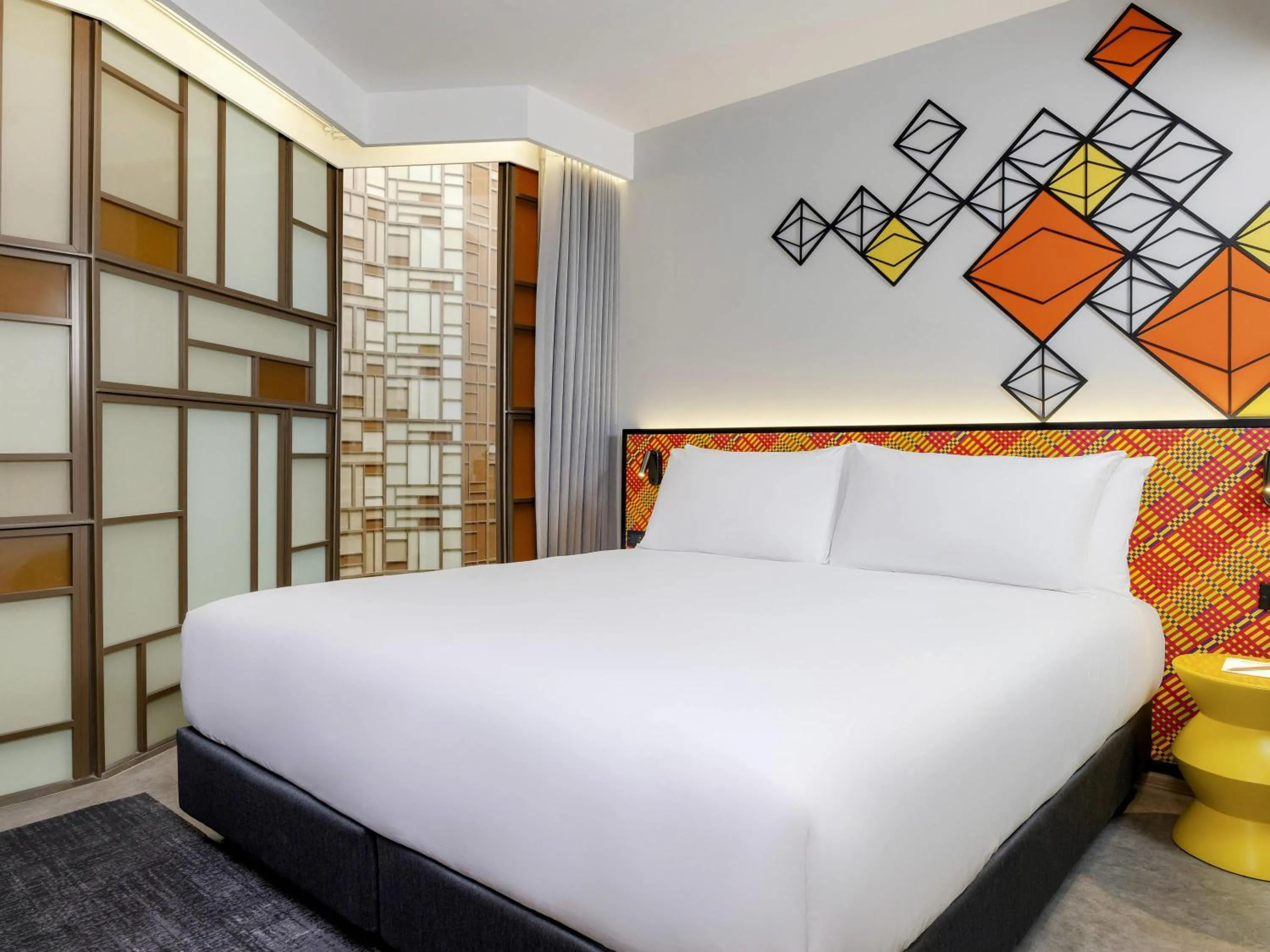 Bedroom, Bed in ibis Styles Bangkok Silom