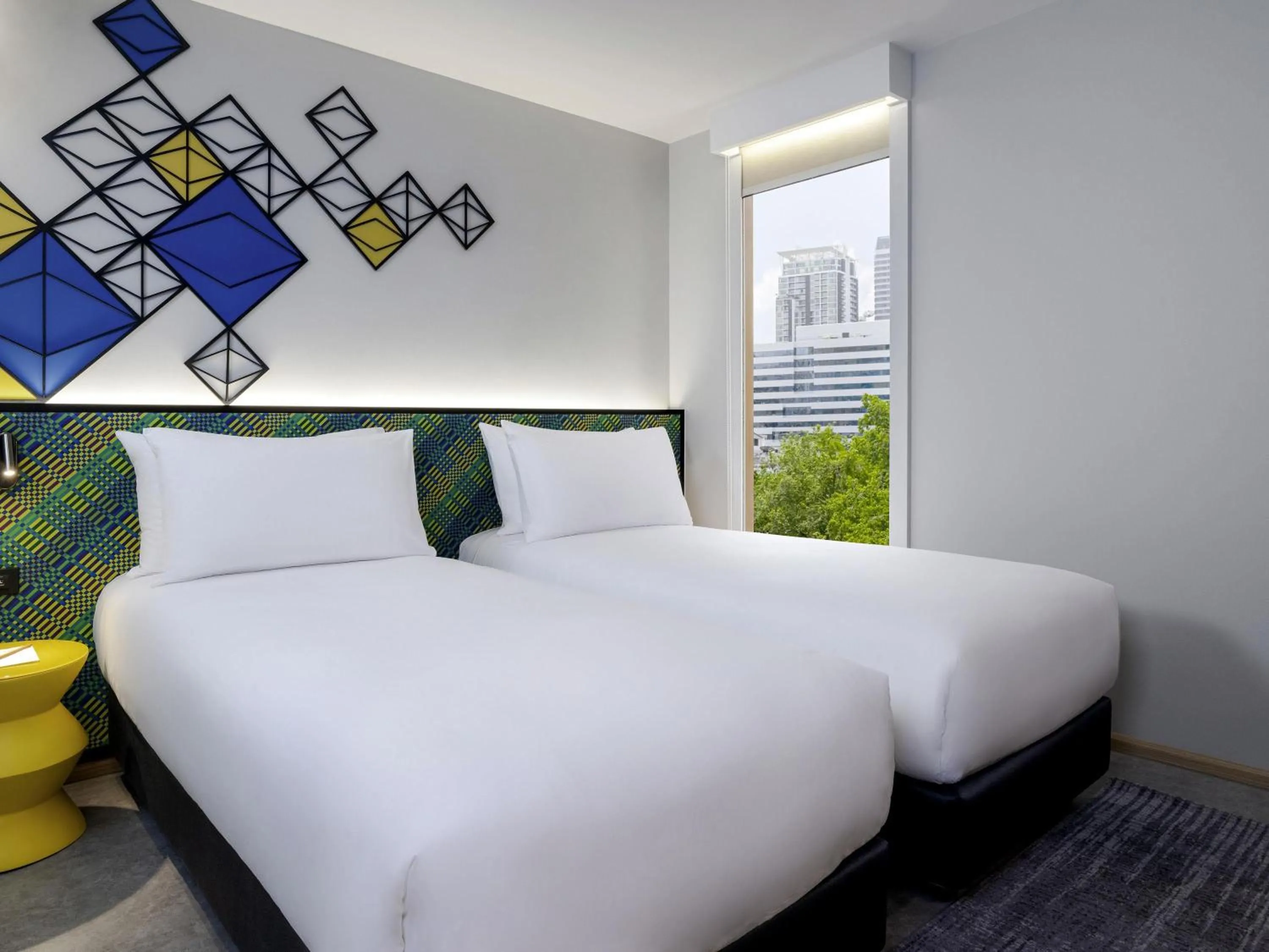 Bedroom, Bed in ibis Styles Bangkok Silom