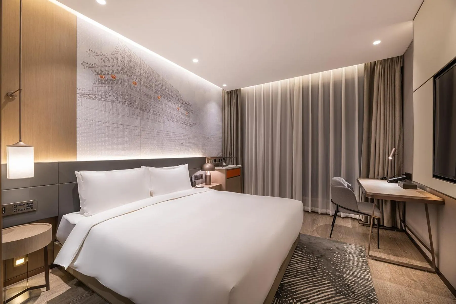 Photo of the whole room, Bed in Novotel Xi'an The Bell Tower