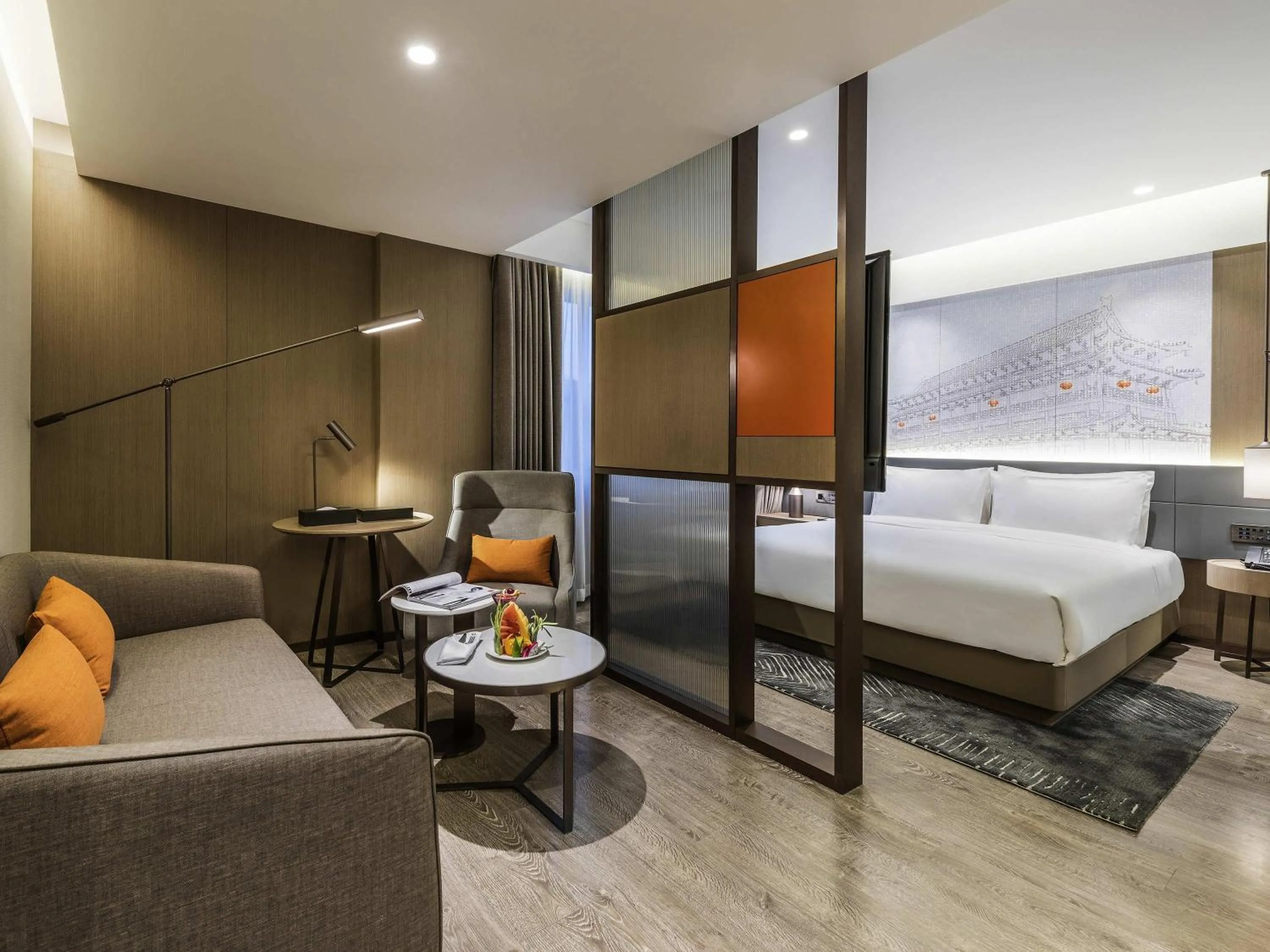 Bedroom, Bed in Novotel Xi'an The Bell Tower