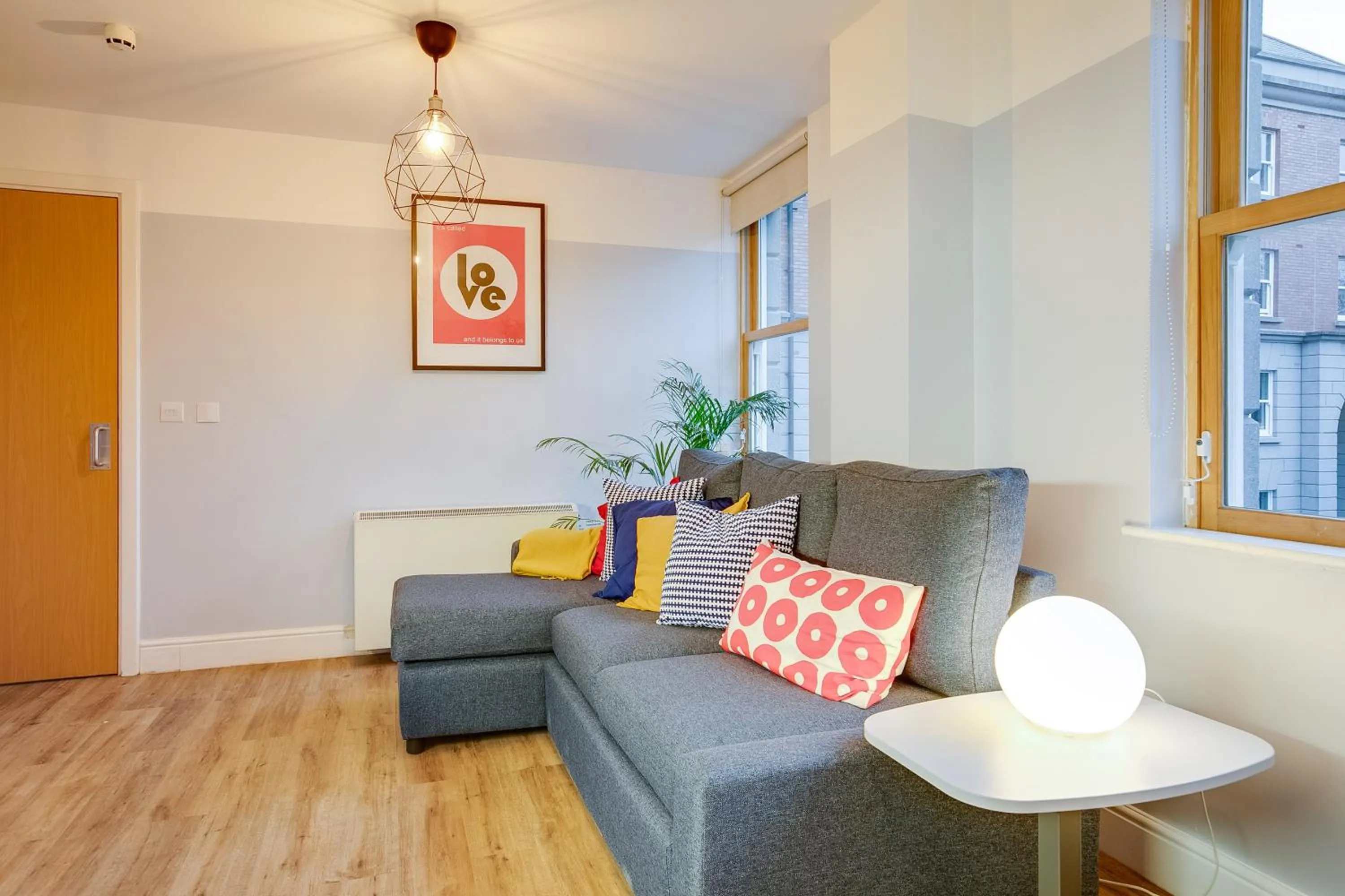 Living room in Griffith Rooms