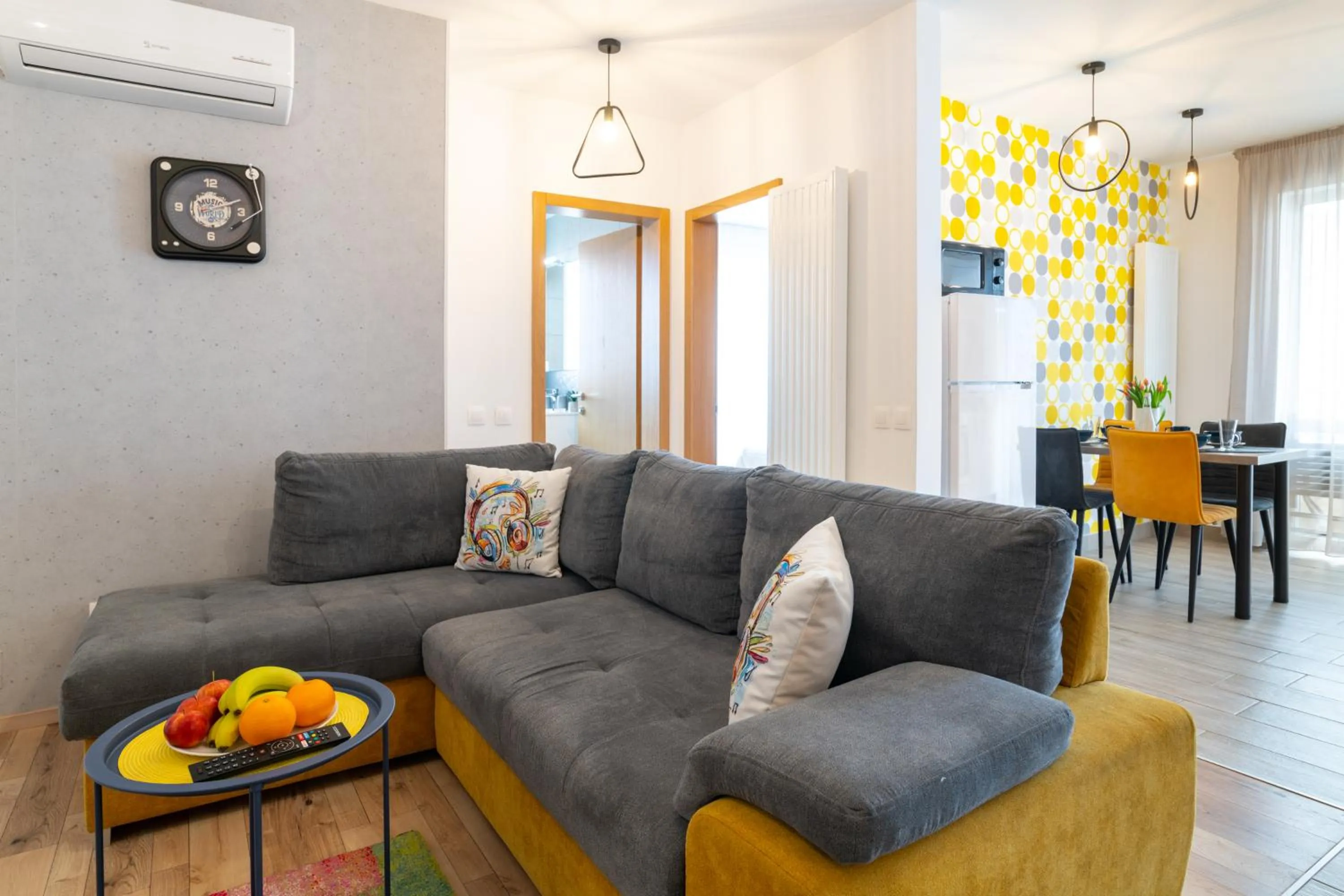 Living room in TCI Apartments