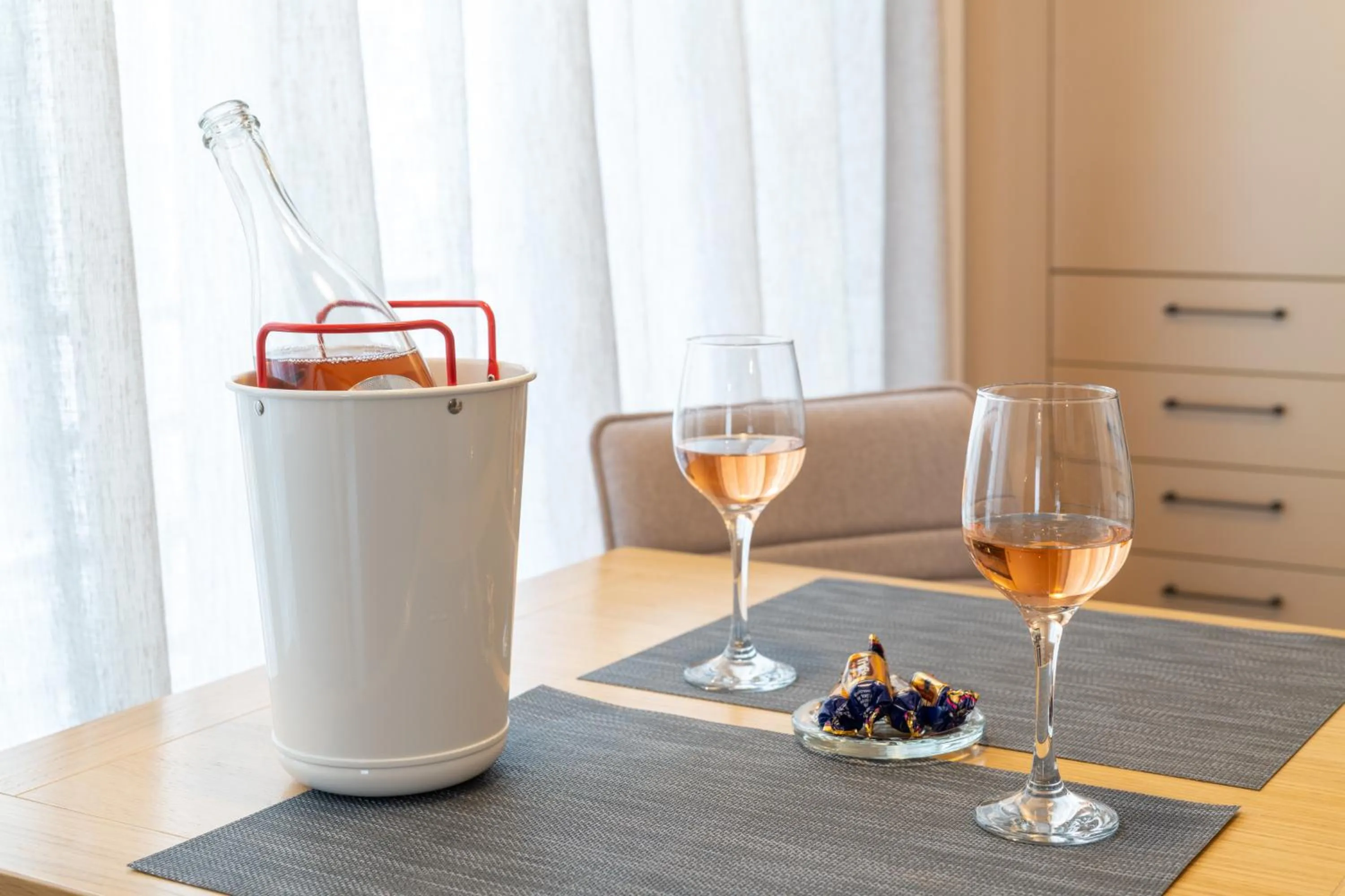 Dining area in TCI Apartments