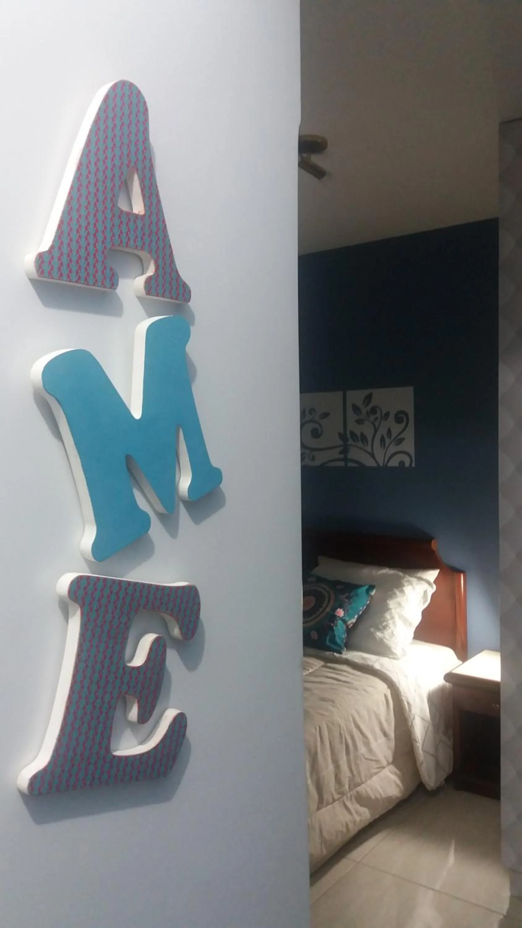 Decorative detail, Bed in Apartamento Mundi - Império Romano - Caldas Novas