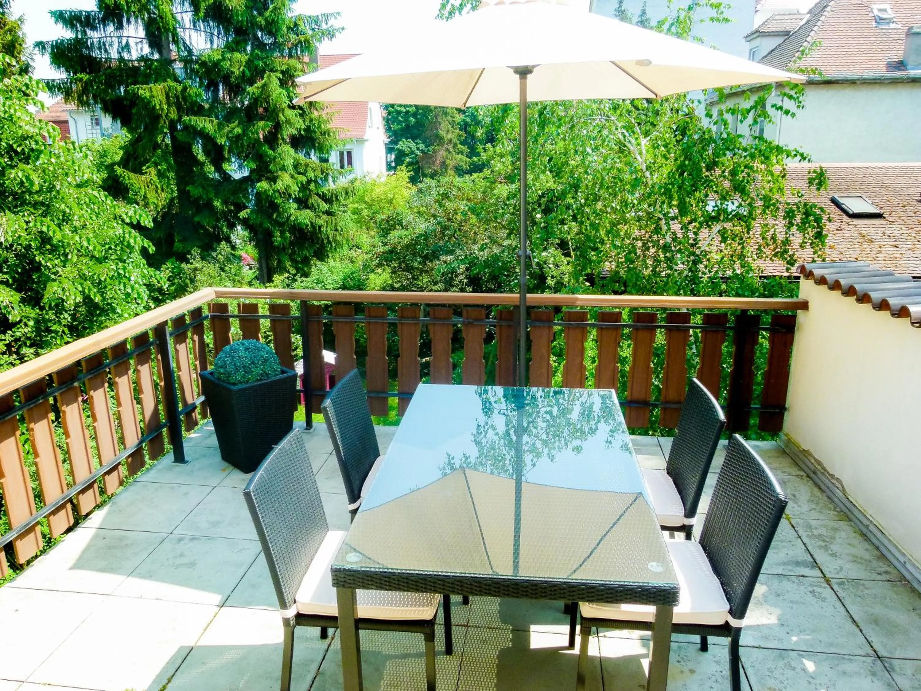 Balcony/Terrace in Hotel & Living Am Wartturm - Hotel & Apartments