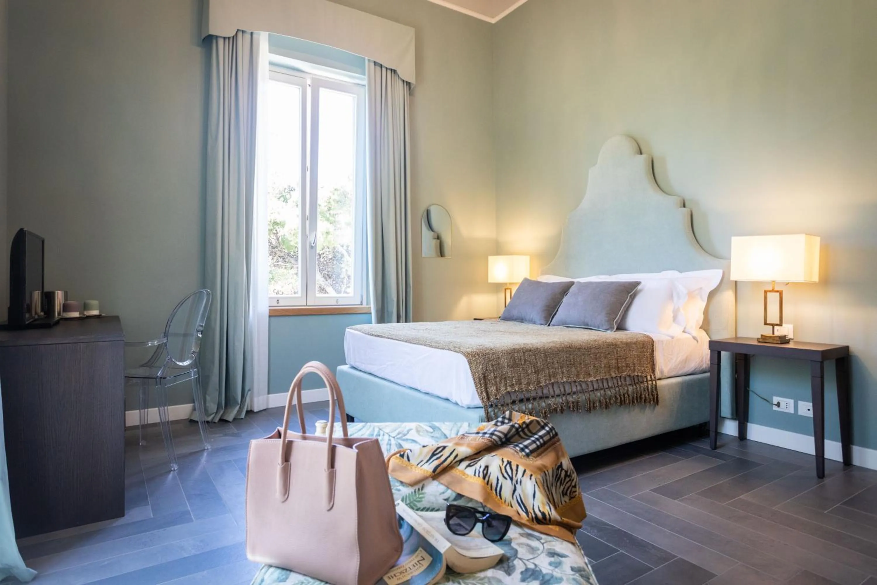 Bed in Villa Masetta - Luxury Suites
