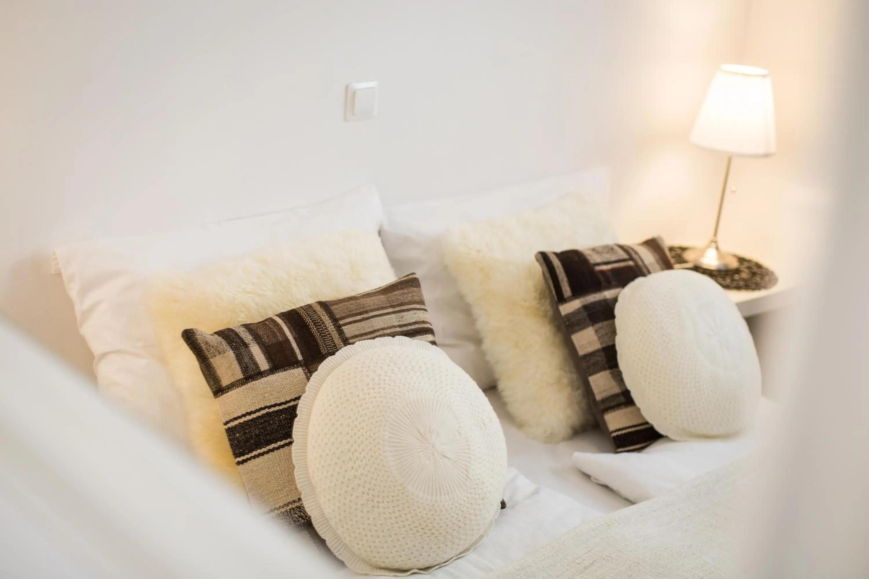 Decorative detail, Bed in Bled Apartments