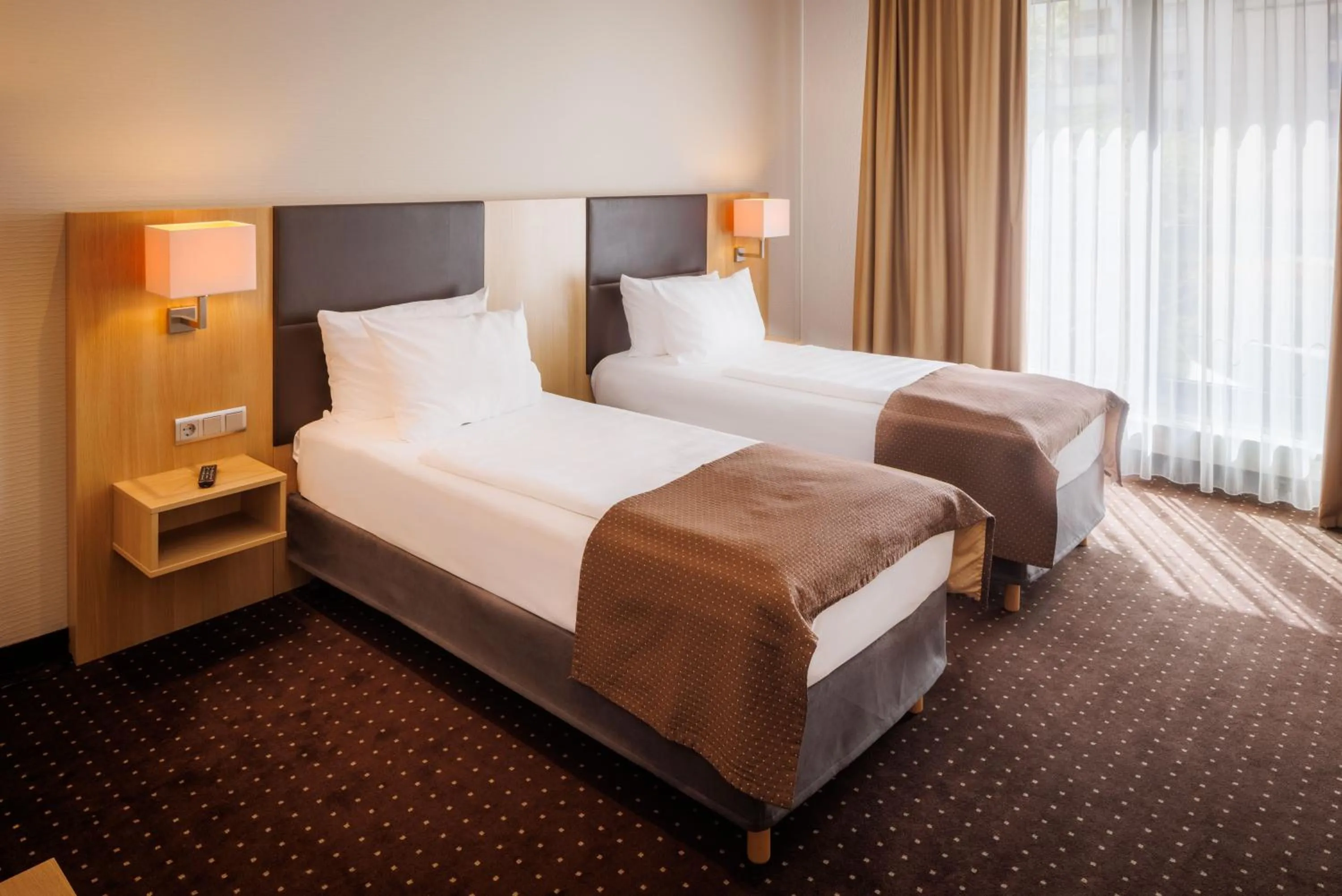 Bedroom, Bed in Lanzcarré Hotel Mannheim, a member of Radisson Individuals