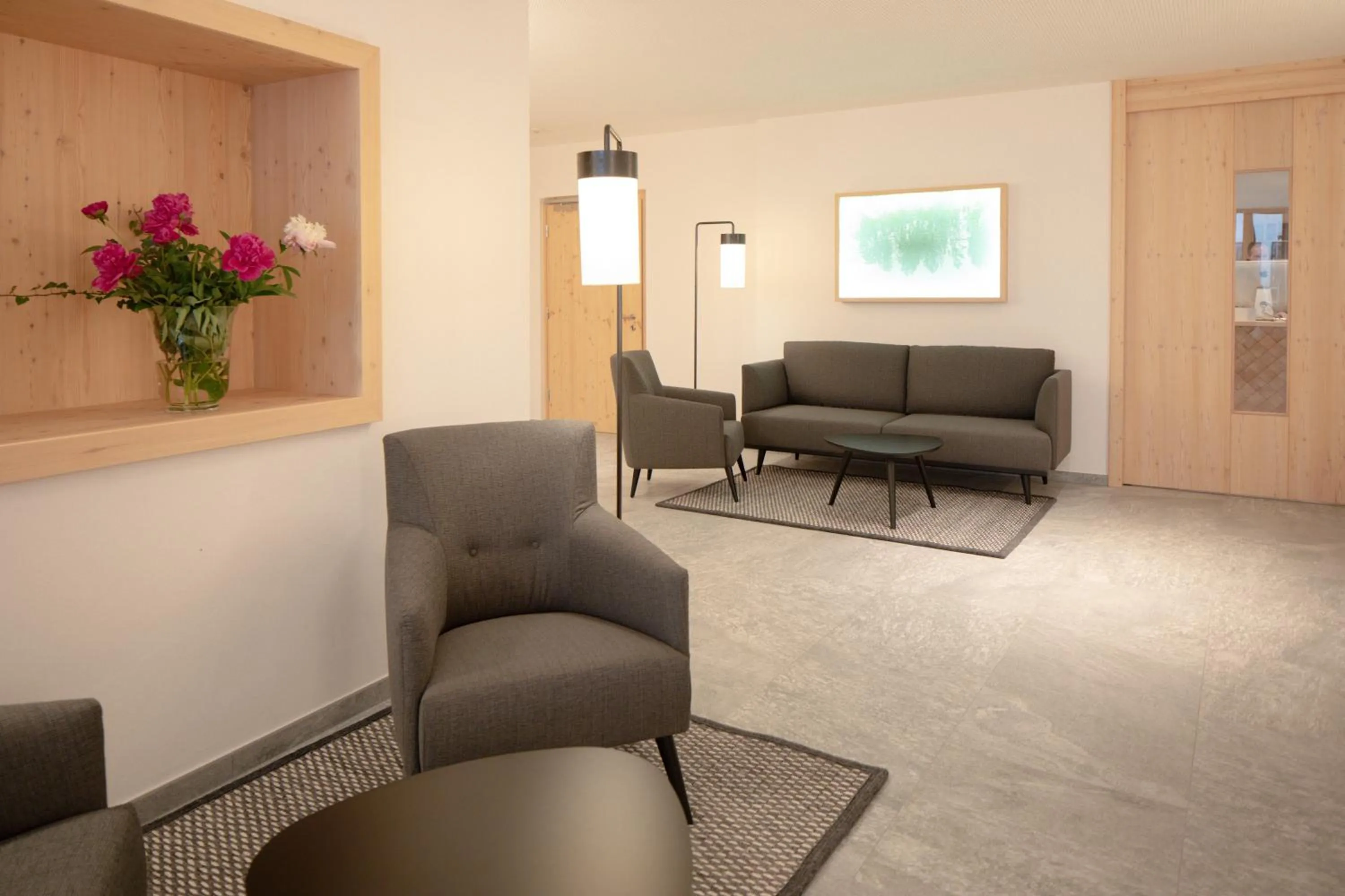 Lobby or reception in Hotel Neusacherhof