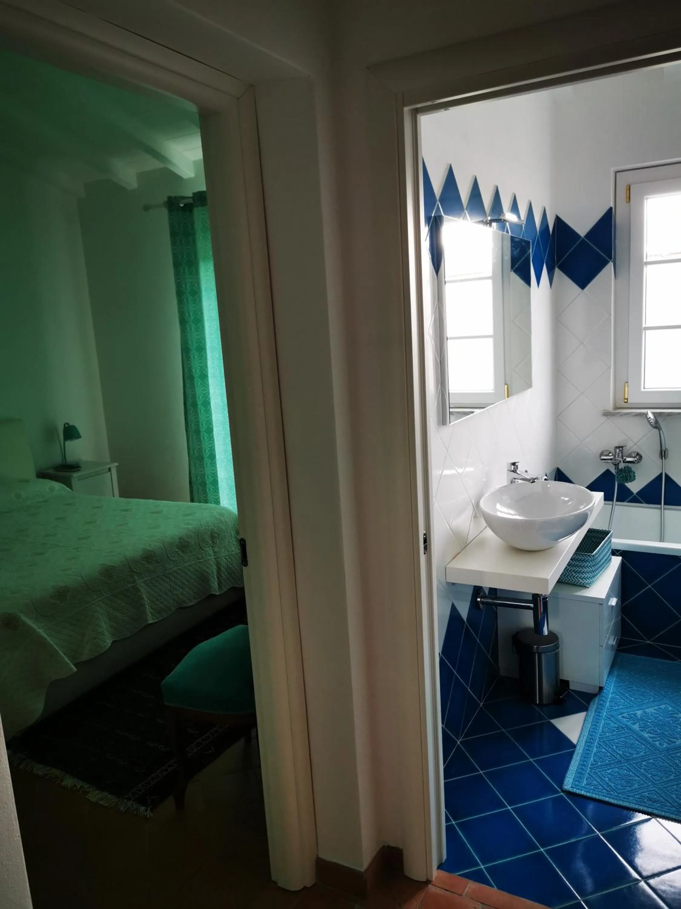 Bathroom, Bed in B&B Luna Nuova