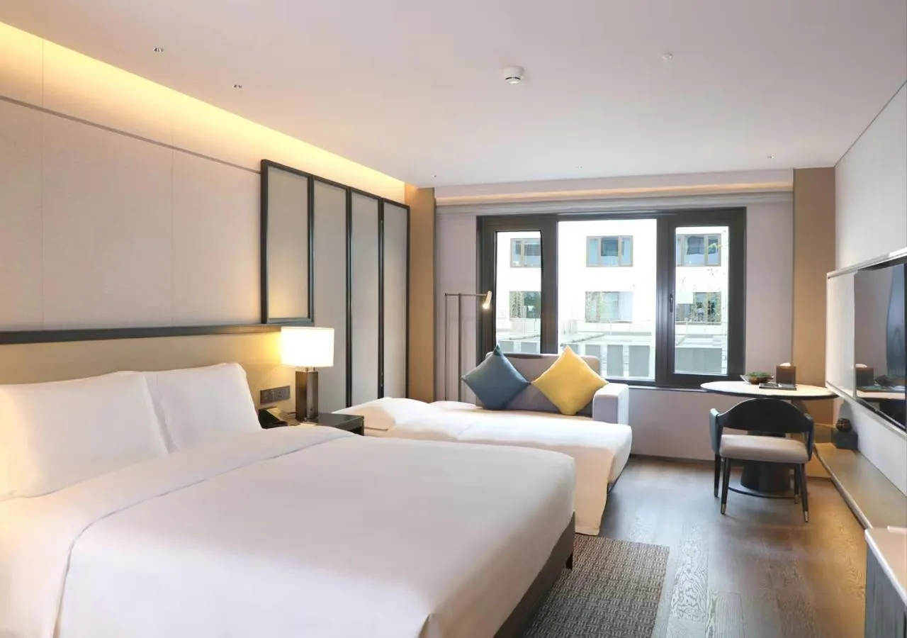 Bed in Empark Prime Hotel Beijing Wangfujing