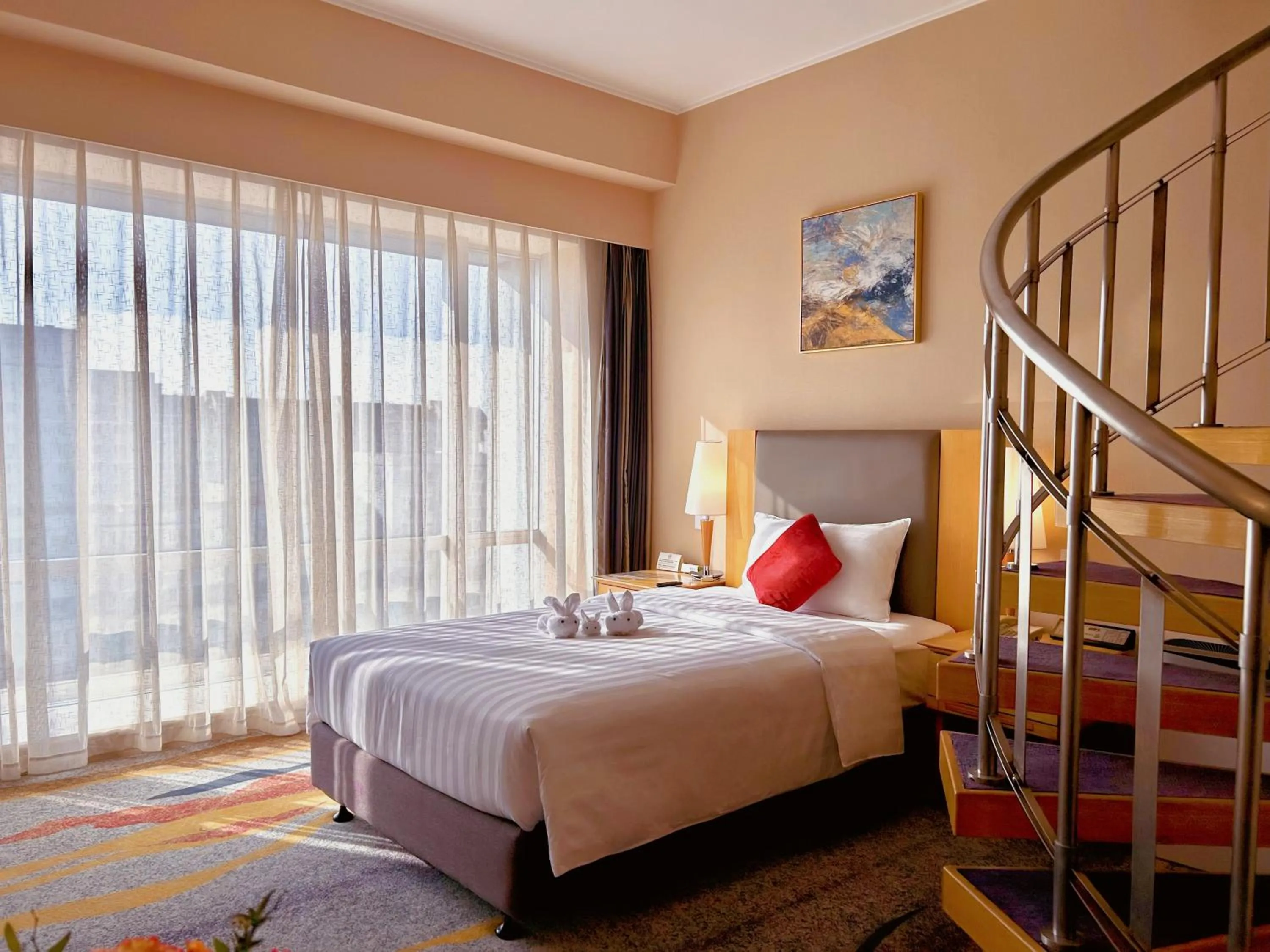 Bed in Beijing XinQiao Hotel