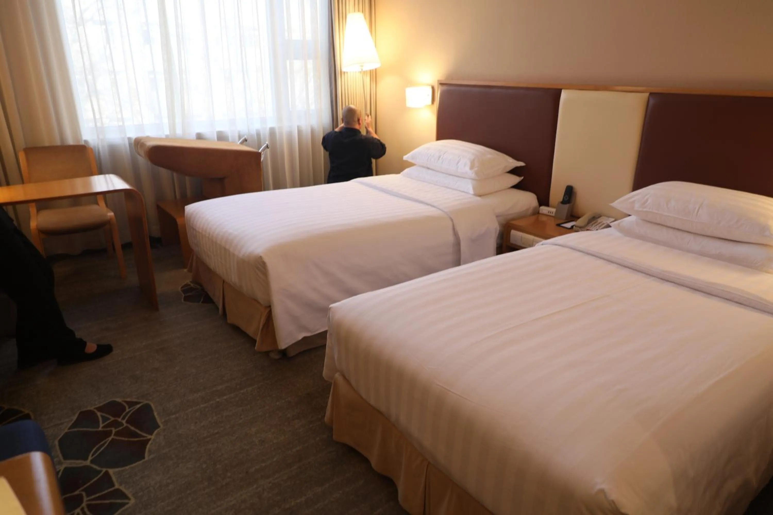 Bed in Beijing XinQiao Hotel