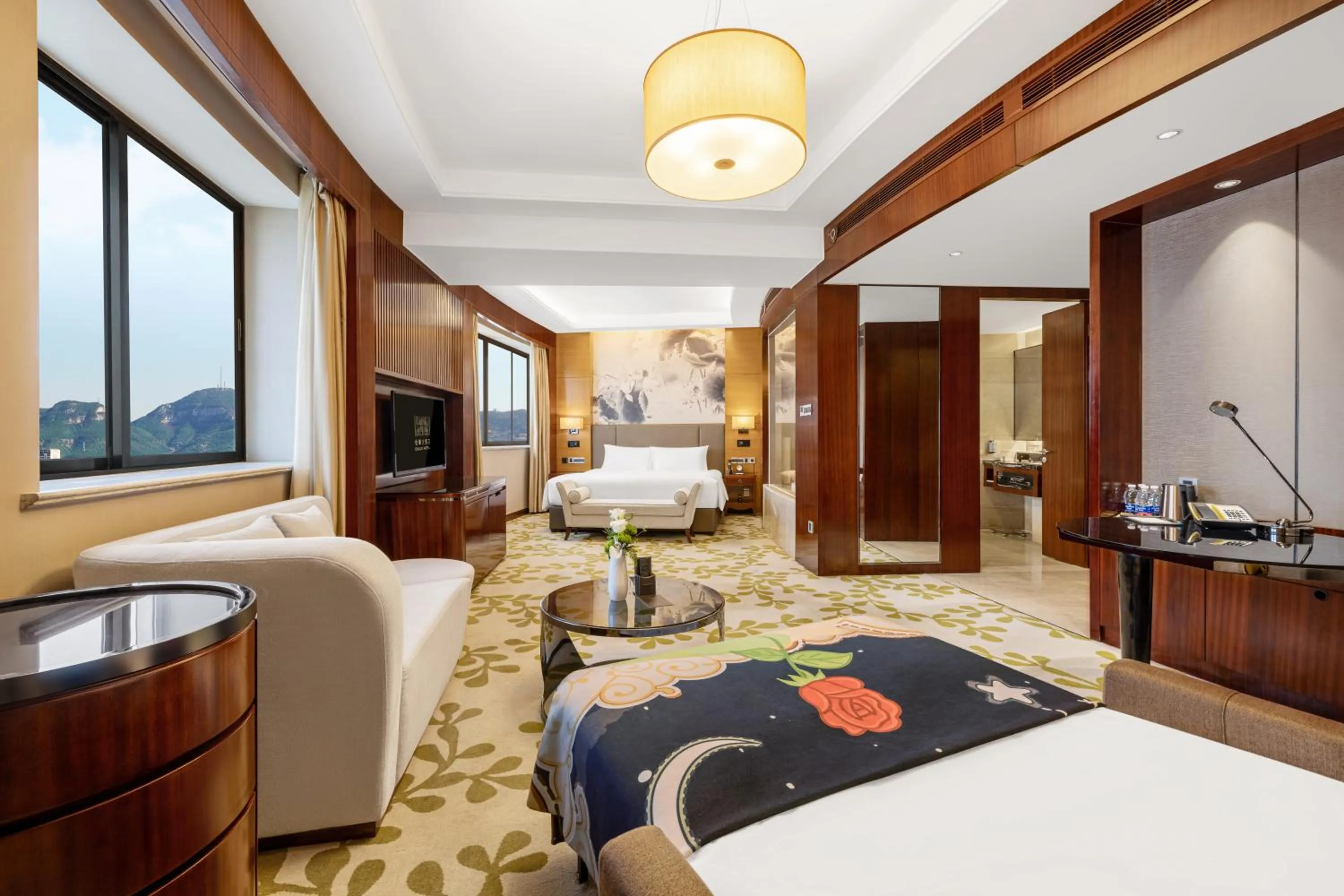 Living room, Bed in Enlux Hotel