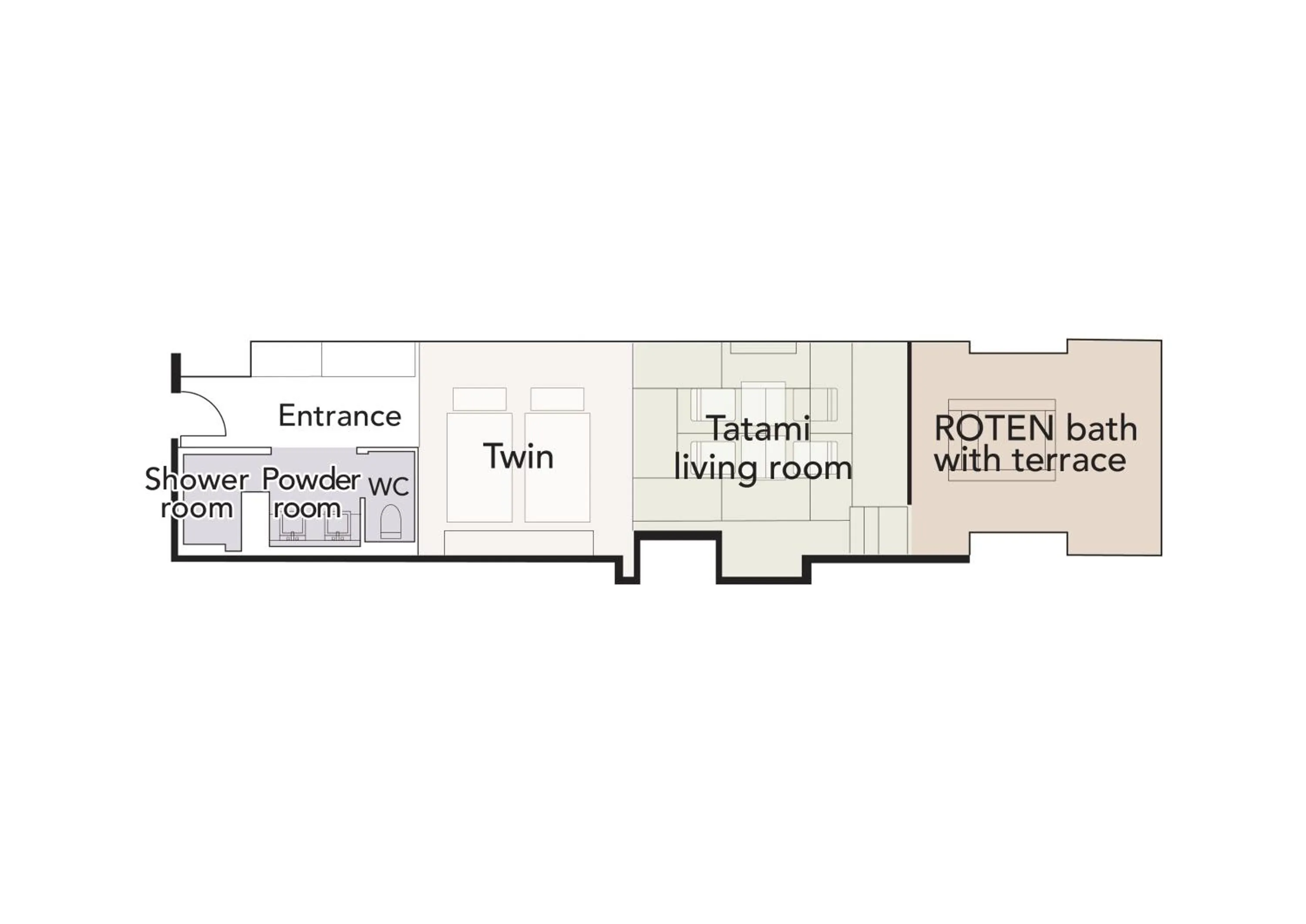 Floor plan in Pearl Star Hotel ATAMI