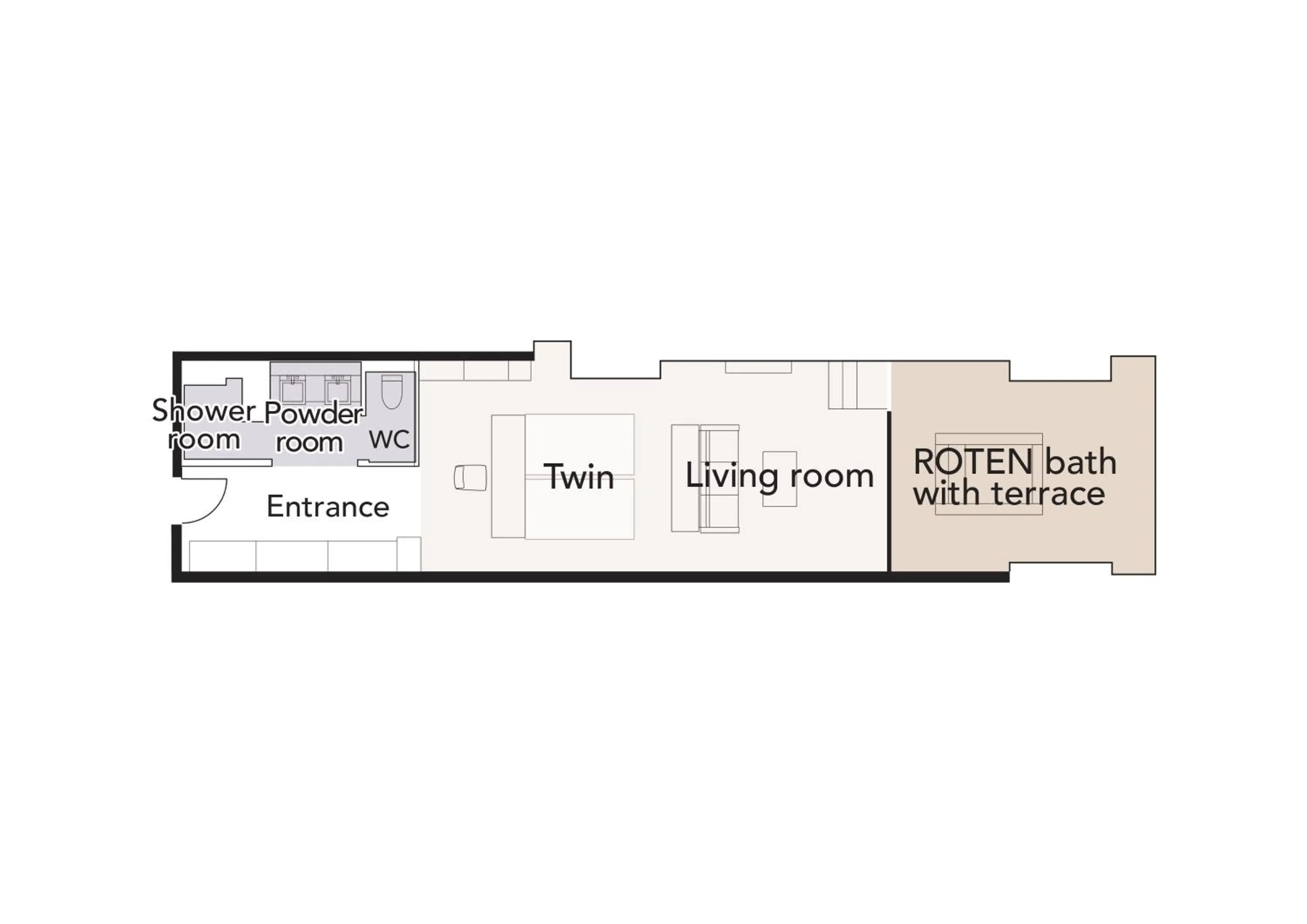 Floor plan in Pearl Star Hotel ATAMI