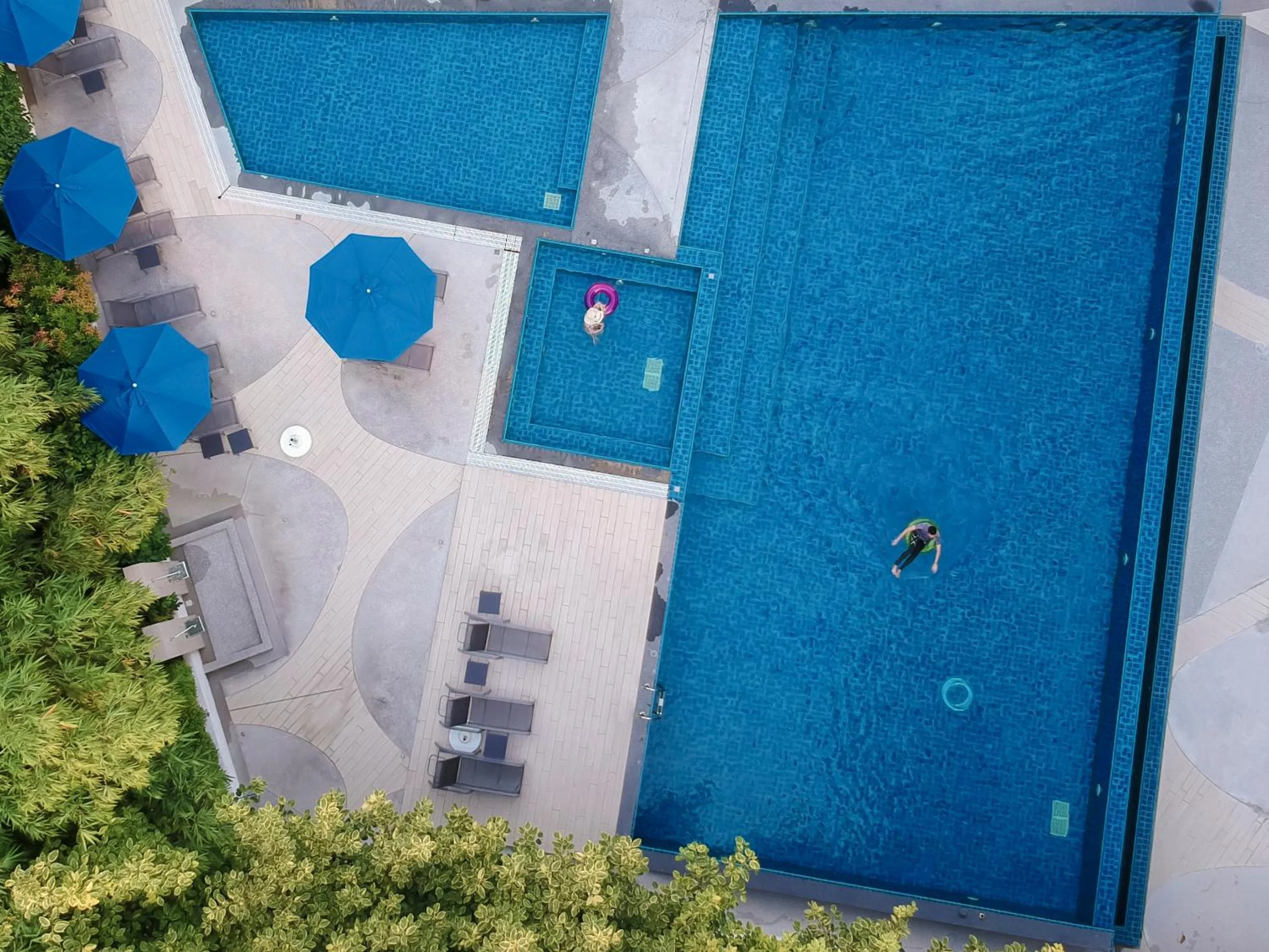 Pool view in Bahang Bay Hotel