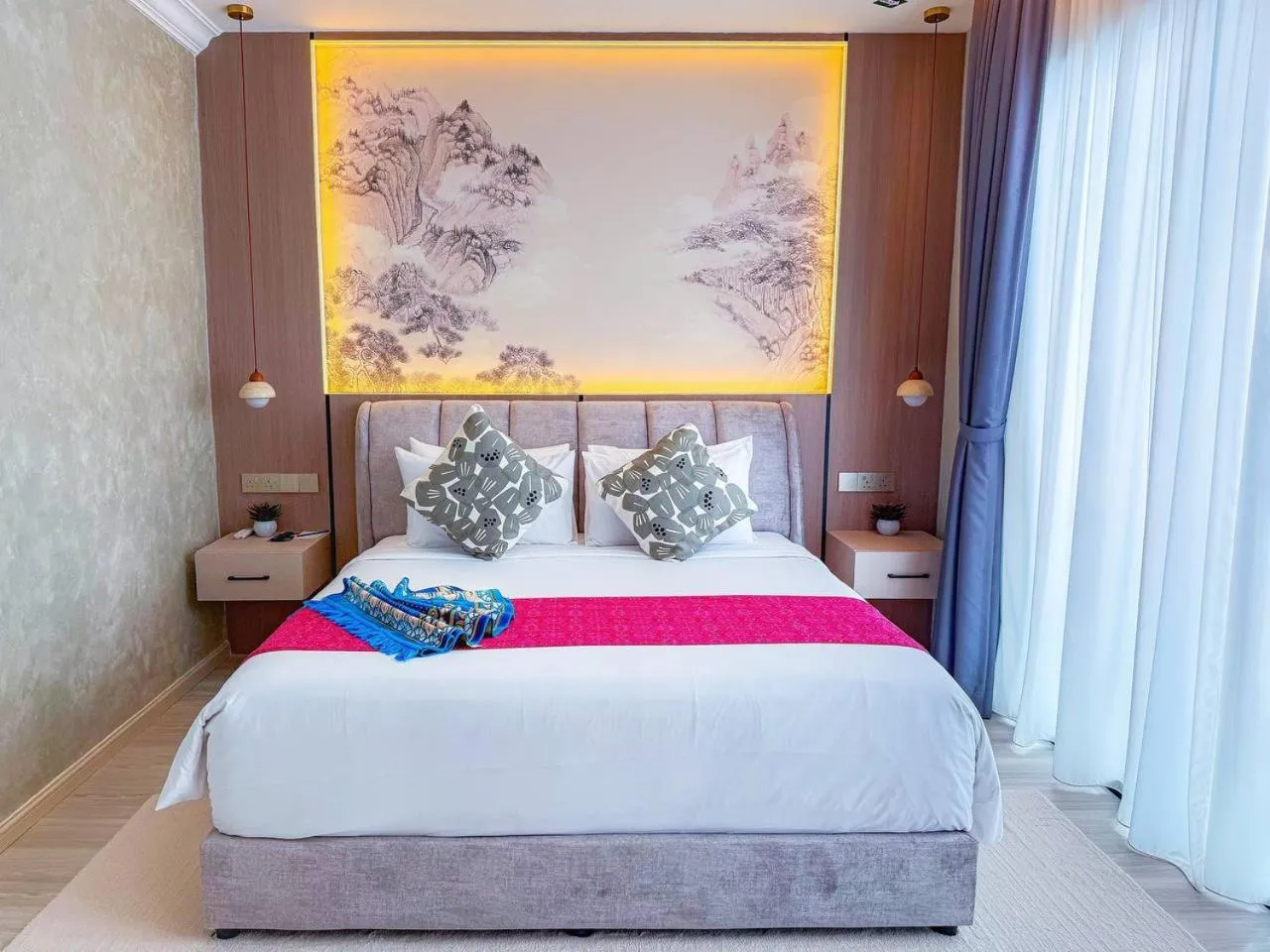 Bed in Bahang Bay Hotel