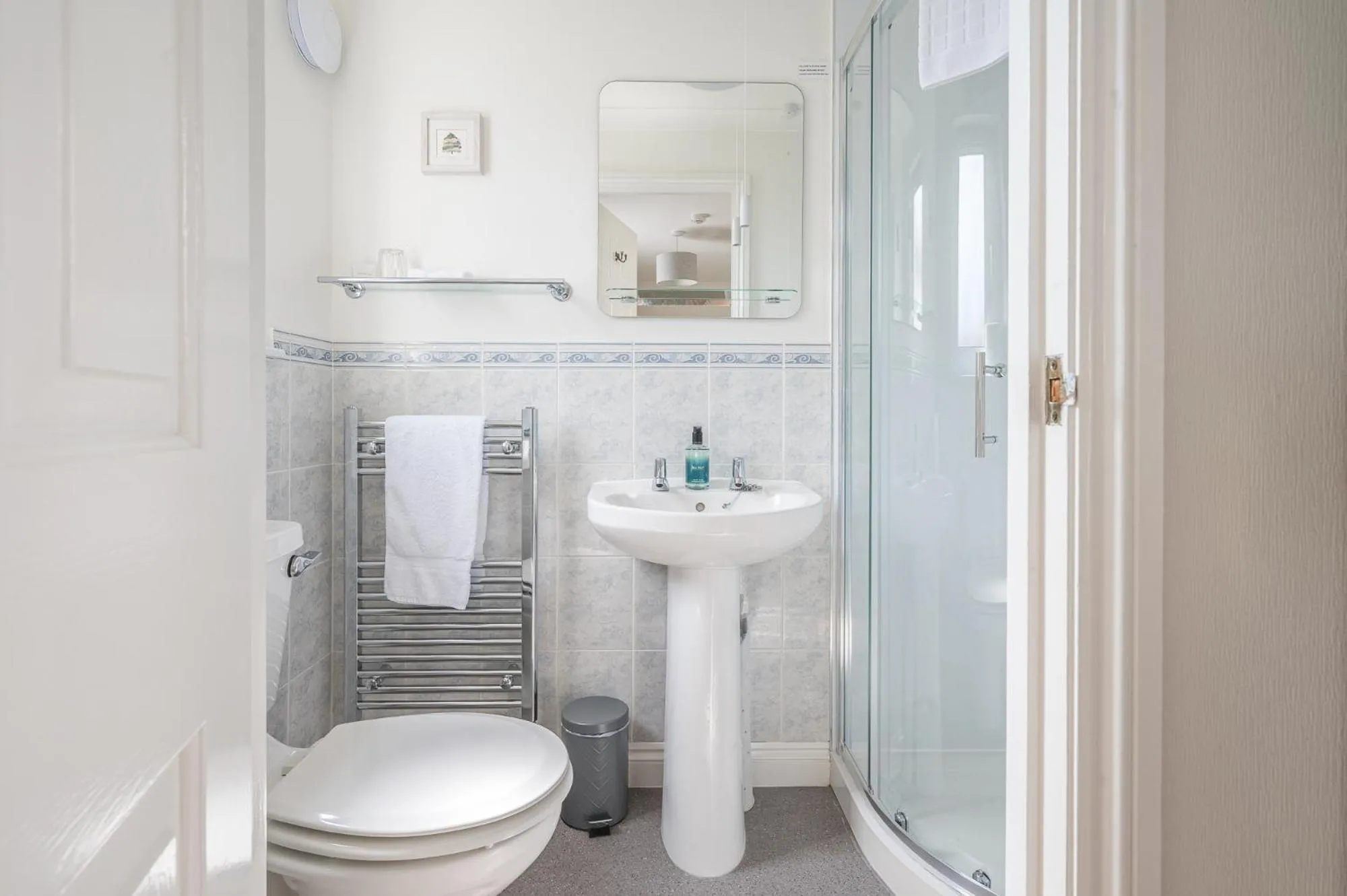 Shower in Blue Swallow