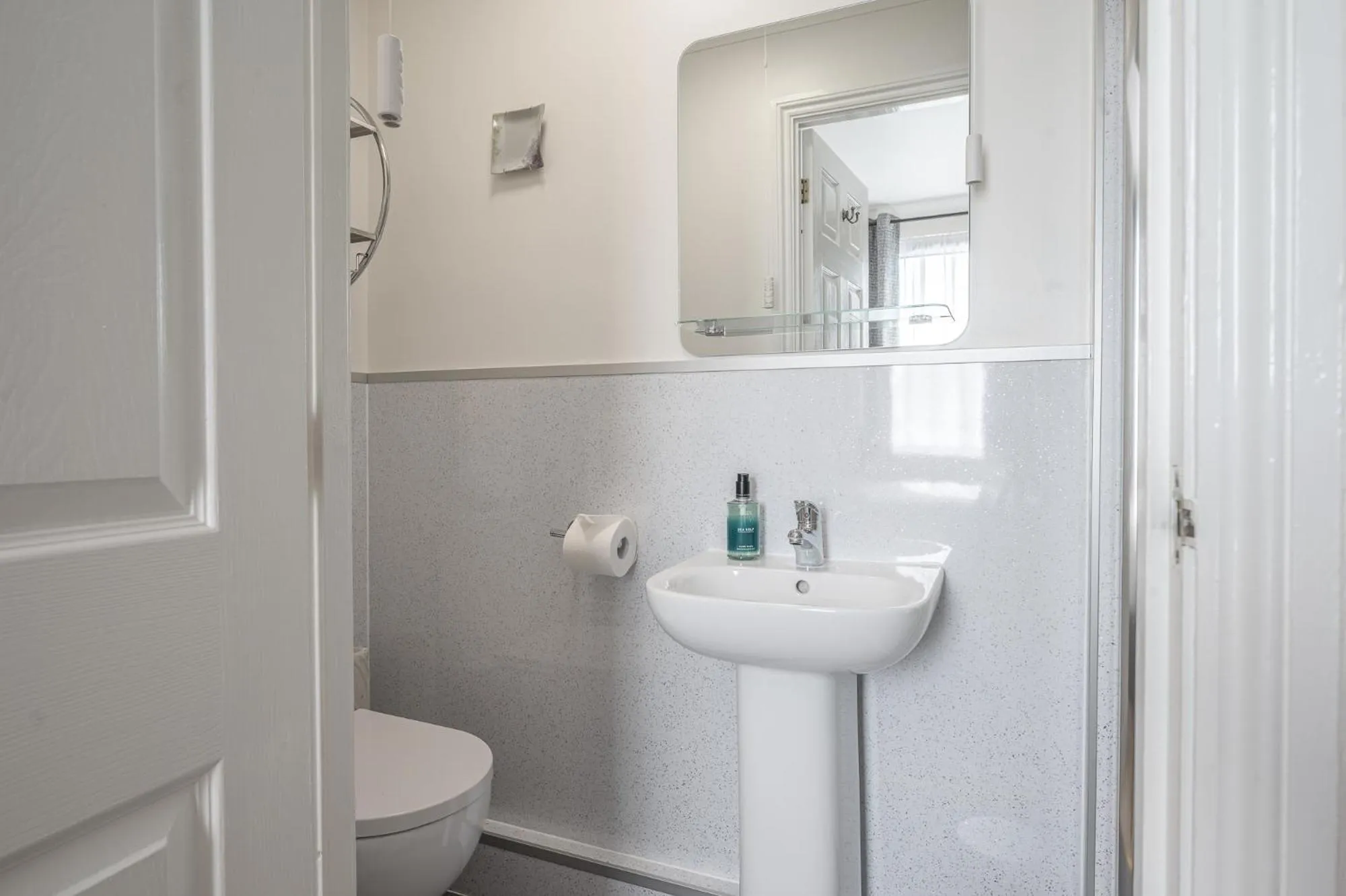 Shower in Blue Swallow