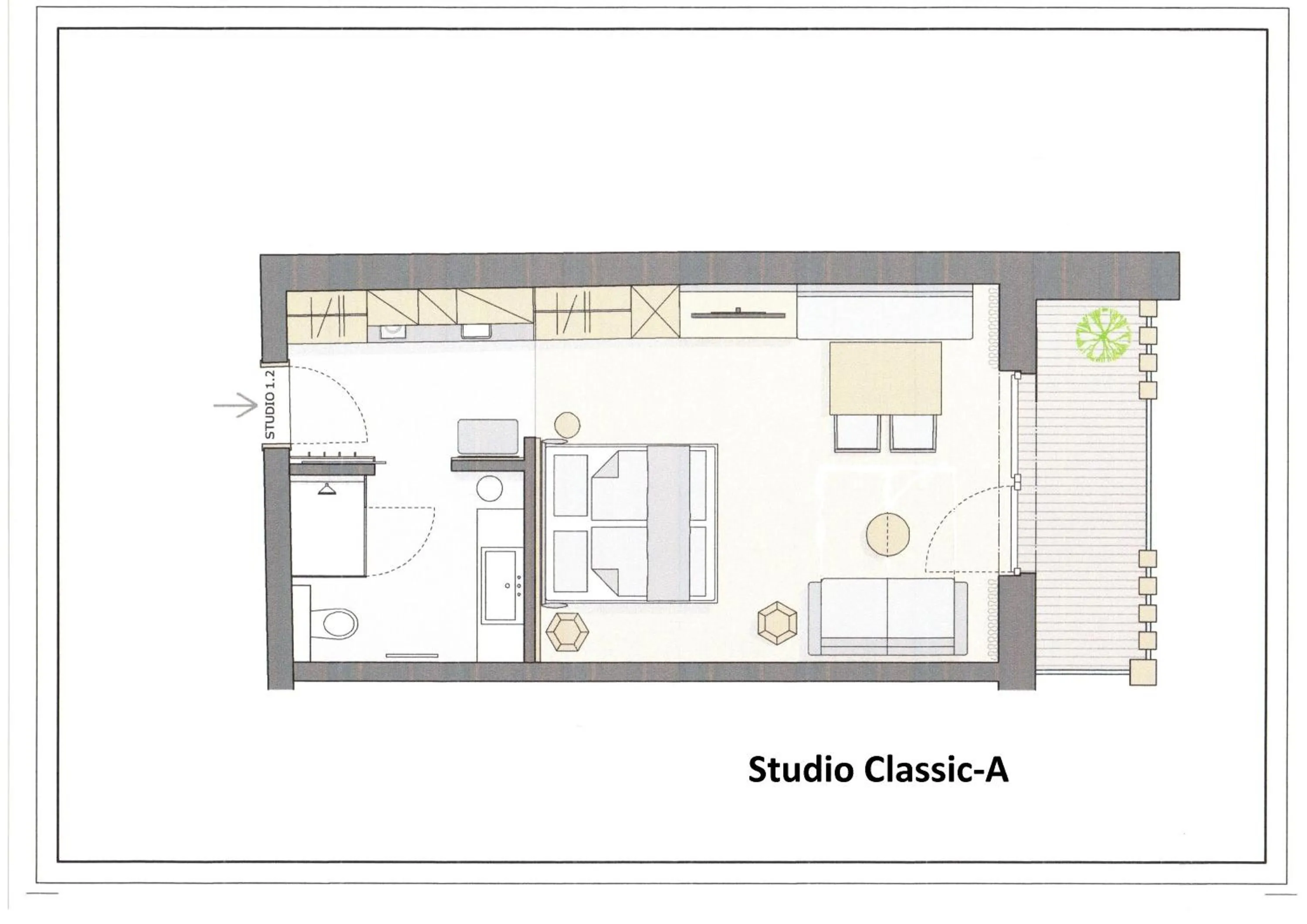 Property building in VIER Studios & Restaurant