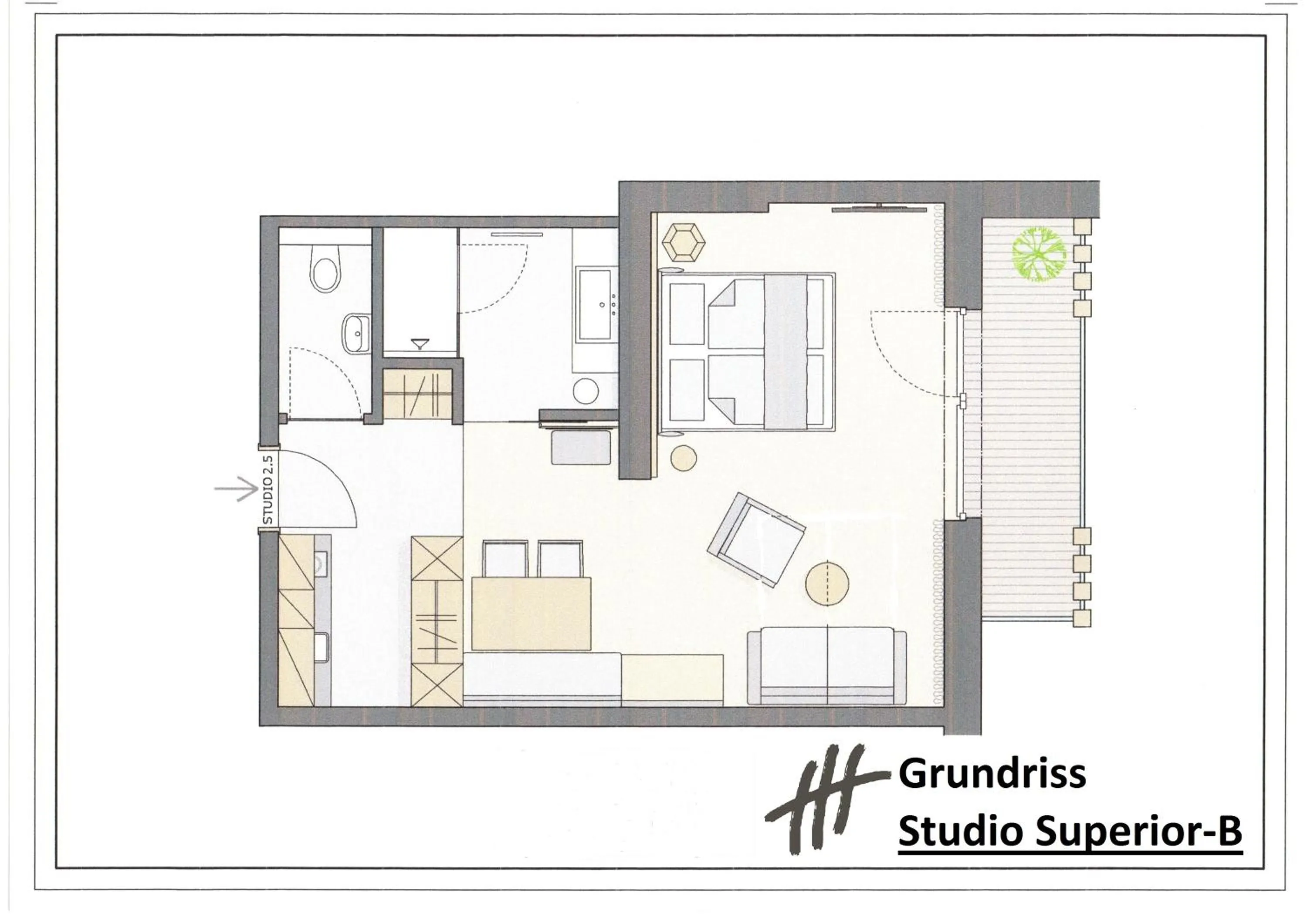 Property building in VIER Studios & Restaurant