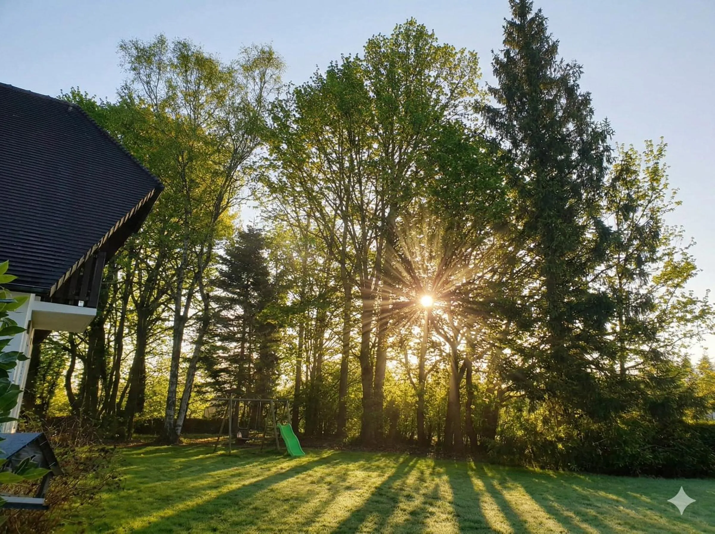 Garden view in Bed and Breakfast Saultchevreuil