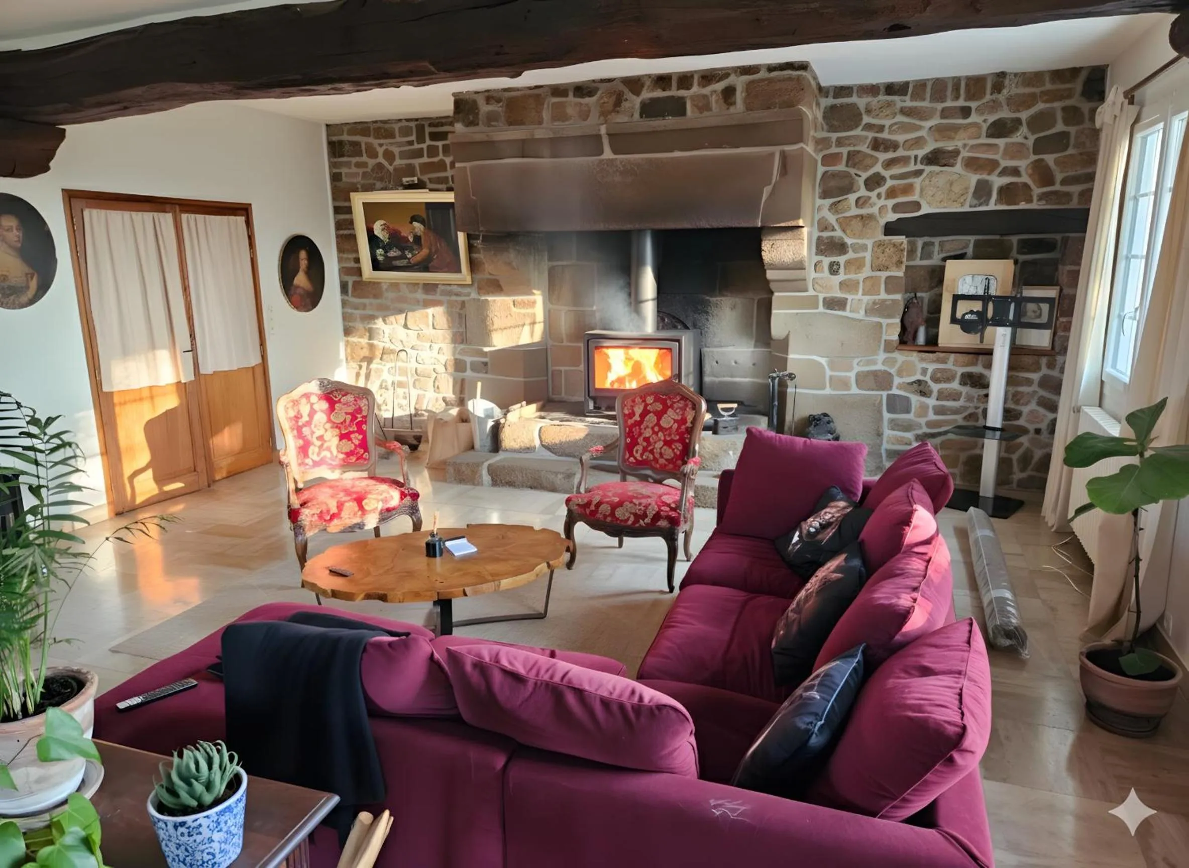 Living room in Bed and Breakfast Saultchevreuil