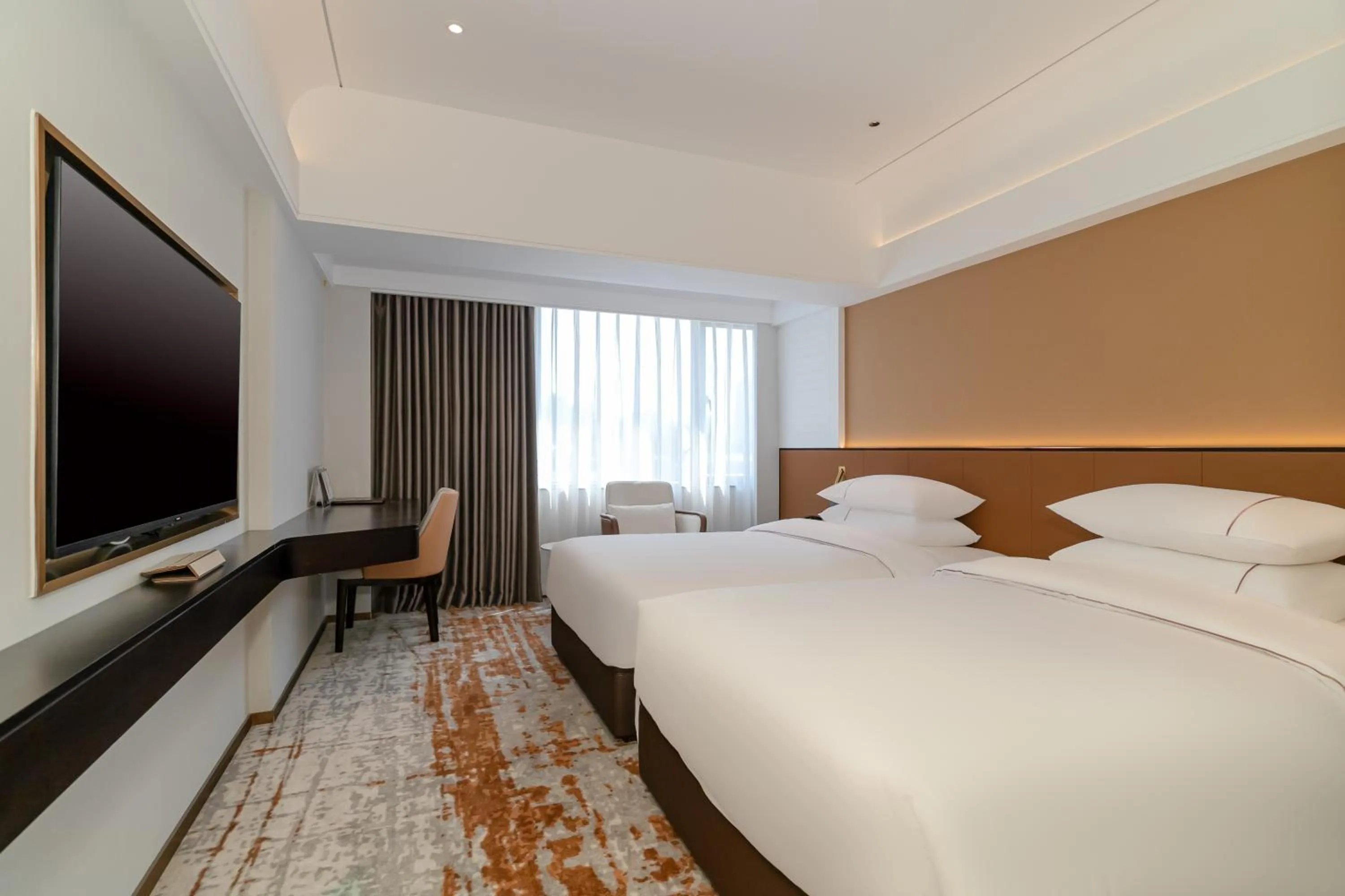 Bedroom, Bed in Guangdong Victory Hotel