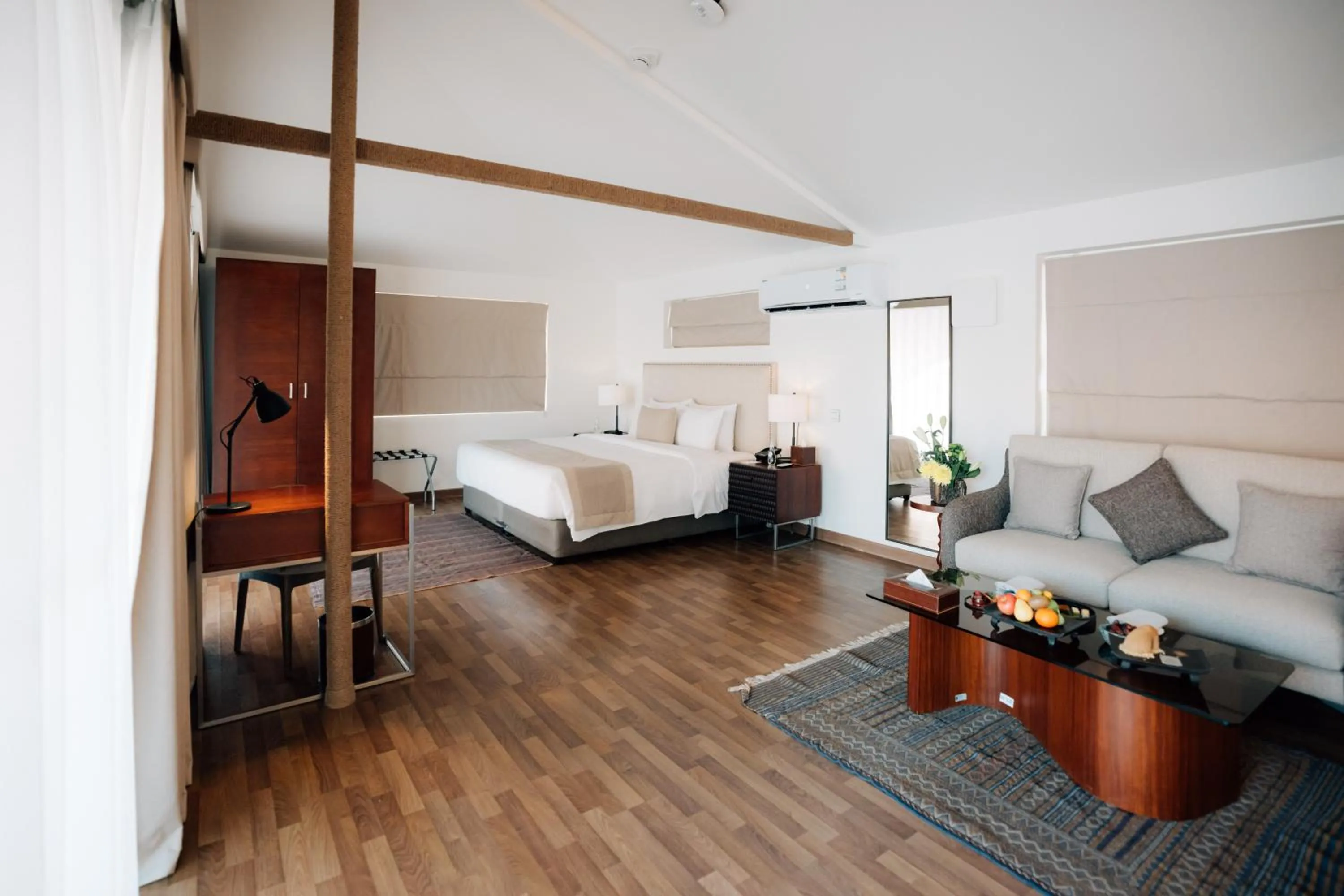 Living room, Bed in Ashar Tented Resort
